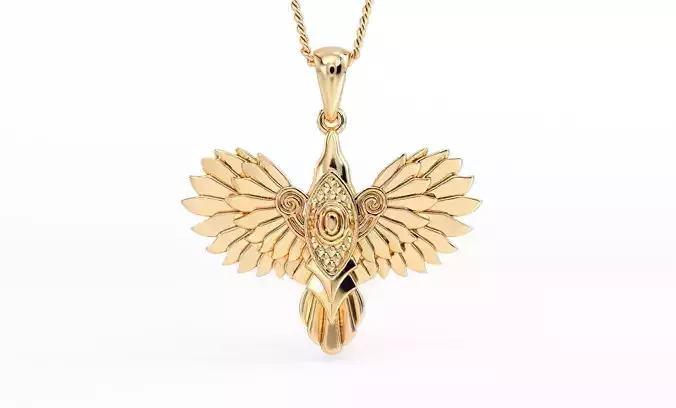 celtic raven pendant