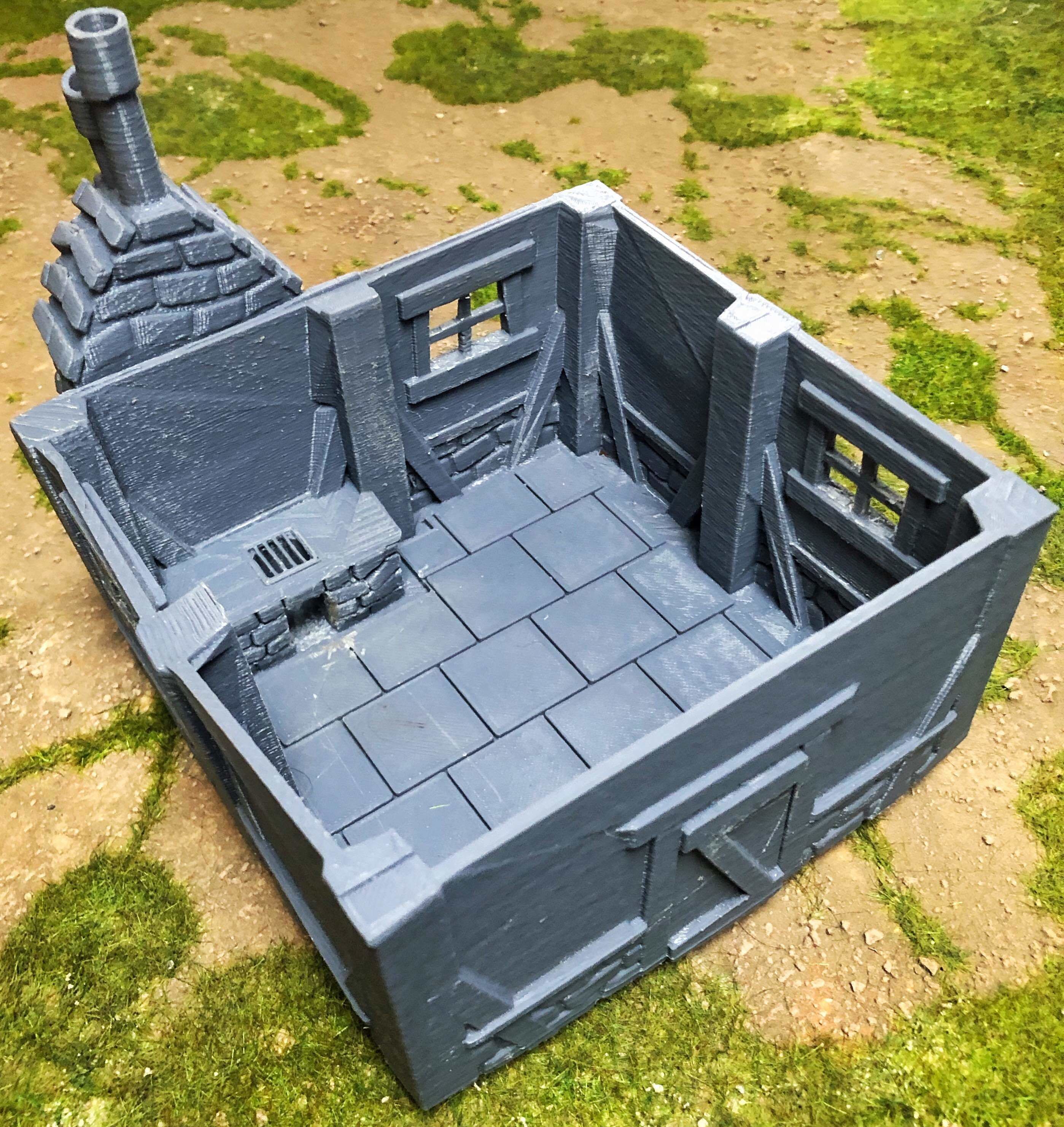 Tabletop Fantasy House Scaled for 28mm RPGs and Wargames 3D print model_10