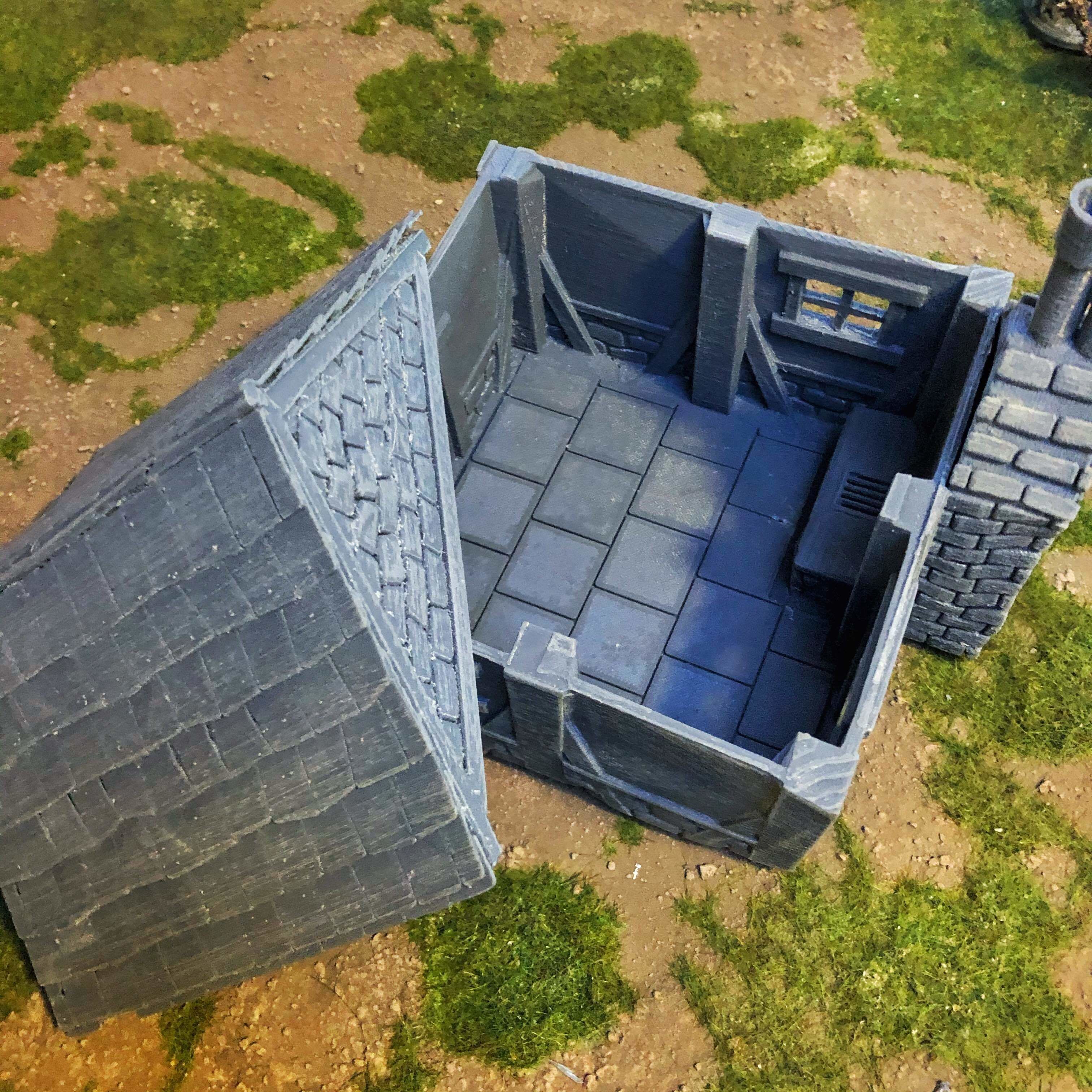 Tabletop Fantasy House Scaled for 28mm RPGs and Wargames 3D print model_11