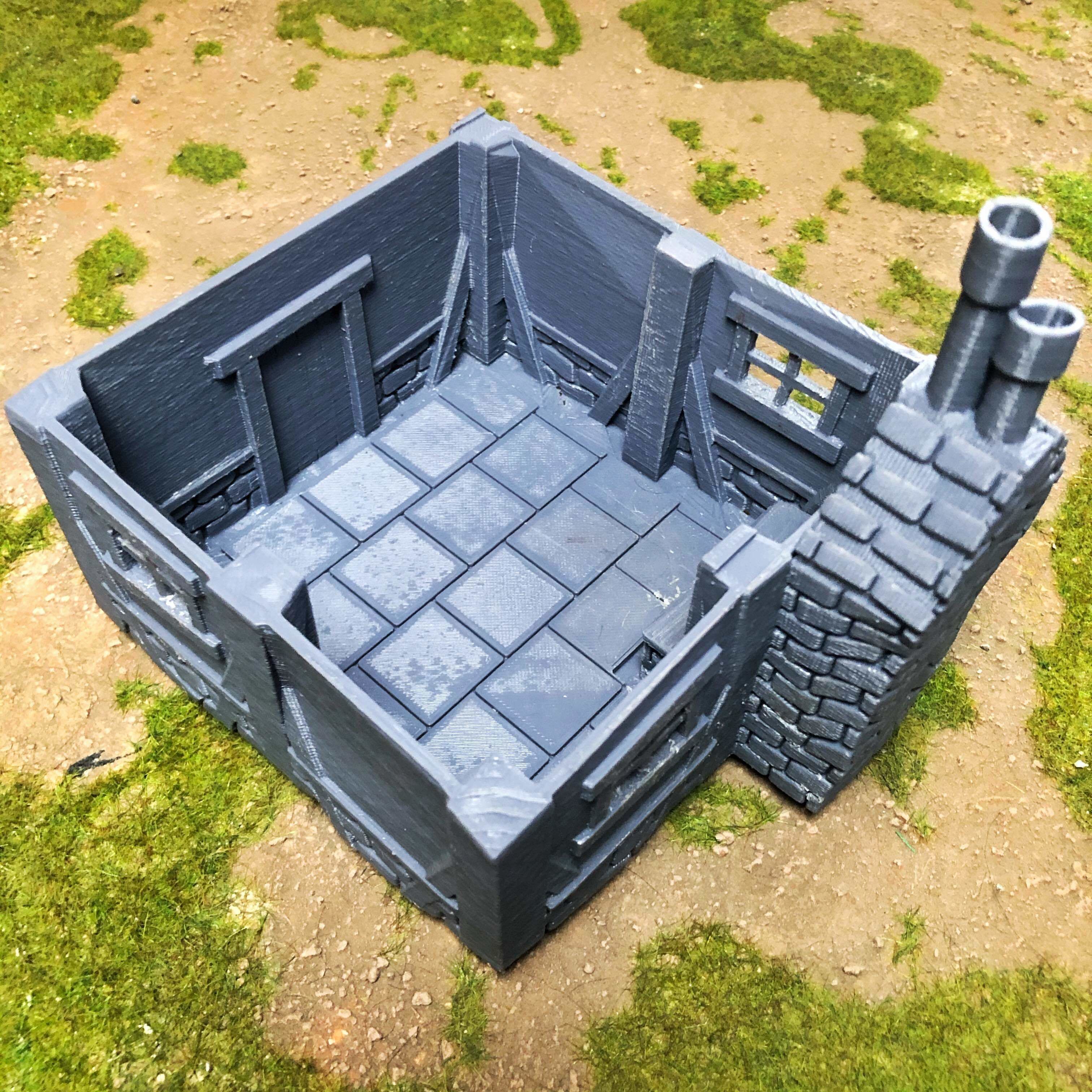Tabletop Fantasy House Scaled for 28mm RPGs and Wargames 3D print model_9