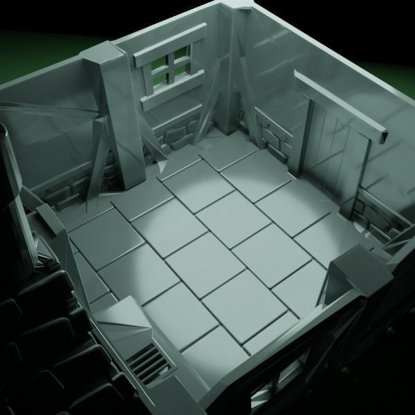 Tabletop Fantasy House Scaled for 28mm RPGs and Wargames 3D print model_6