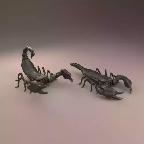 Emperor scorpion for 3D printing - pre supported  3D print model