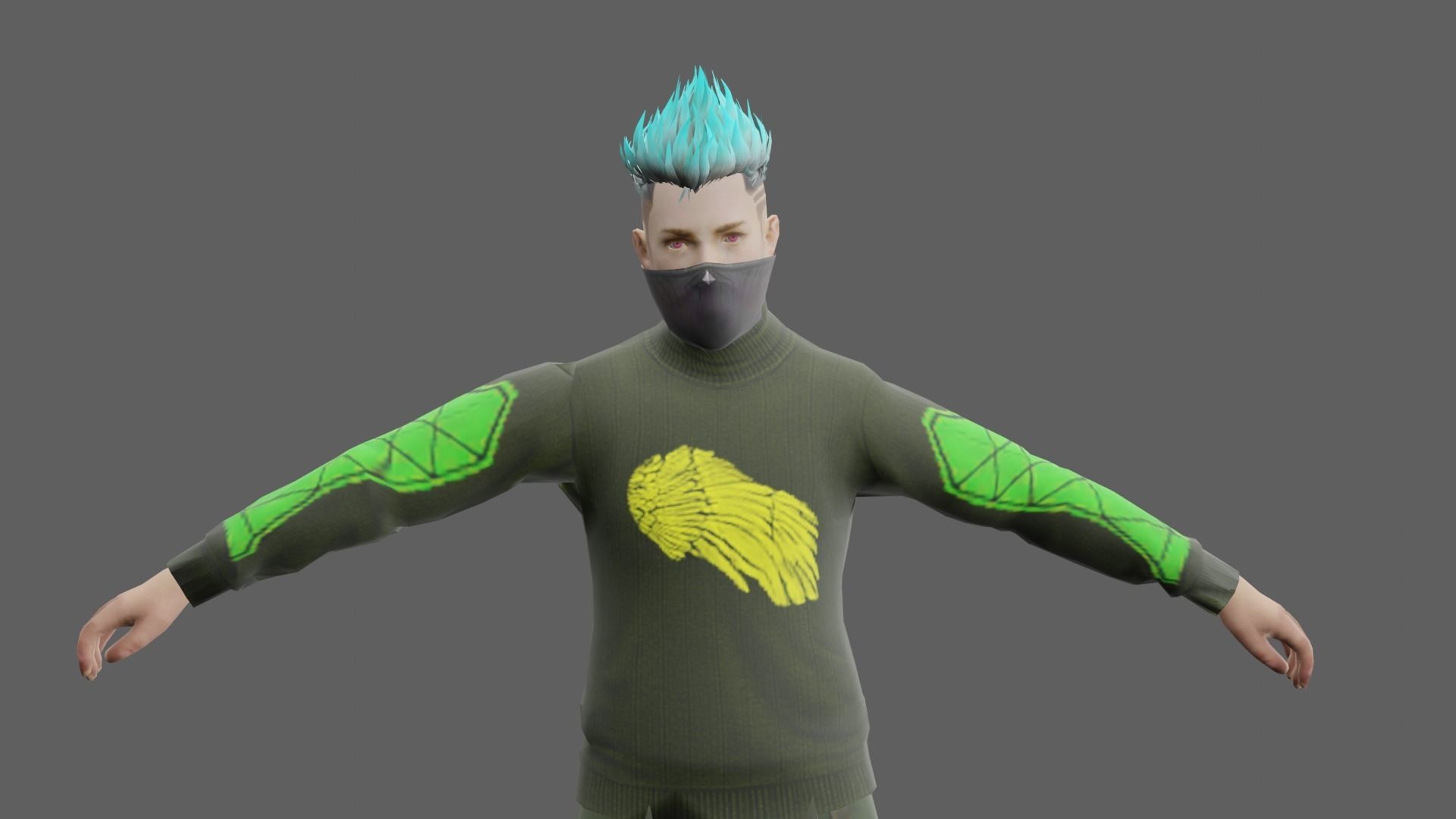 Free Fire Model Low-poly 3D model_3