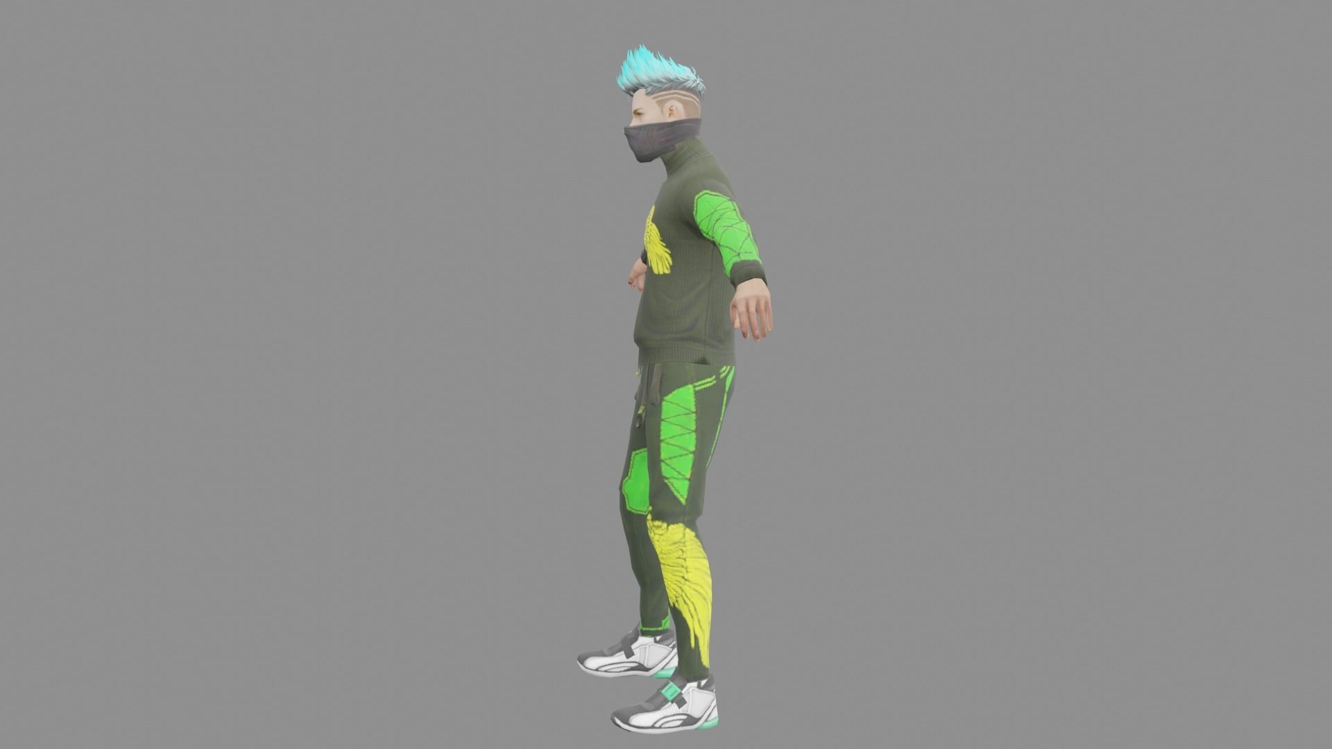 Free Fire Model Low-poly 3D model_5