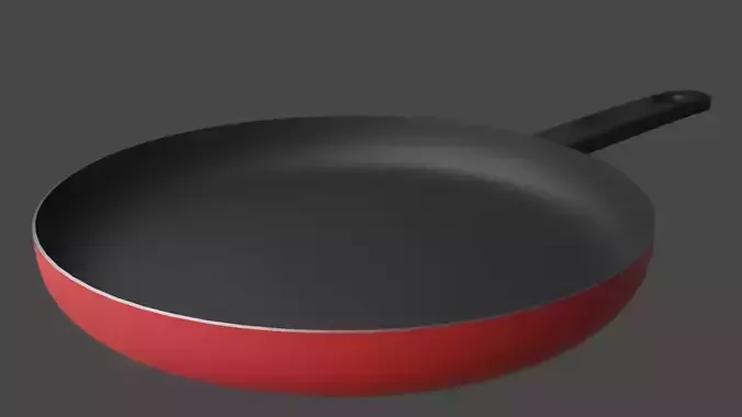 Low poly pan frying