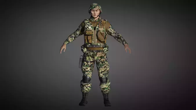 AAA Military Male Character 01