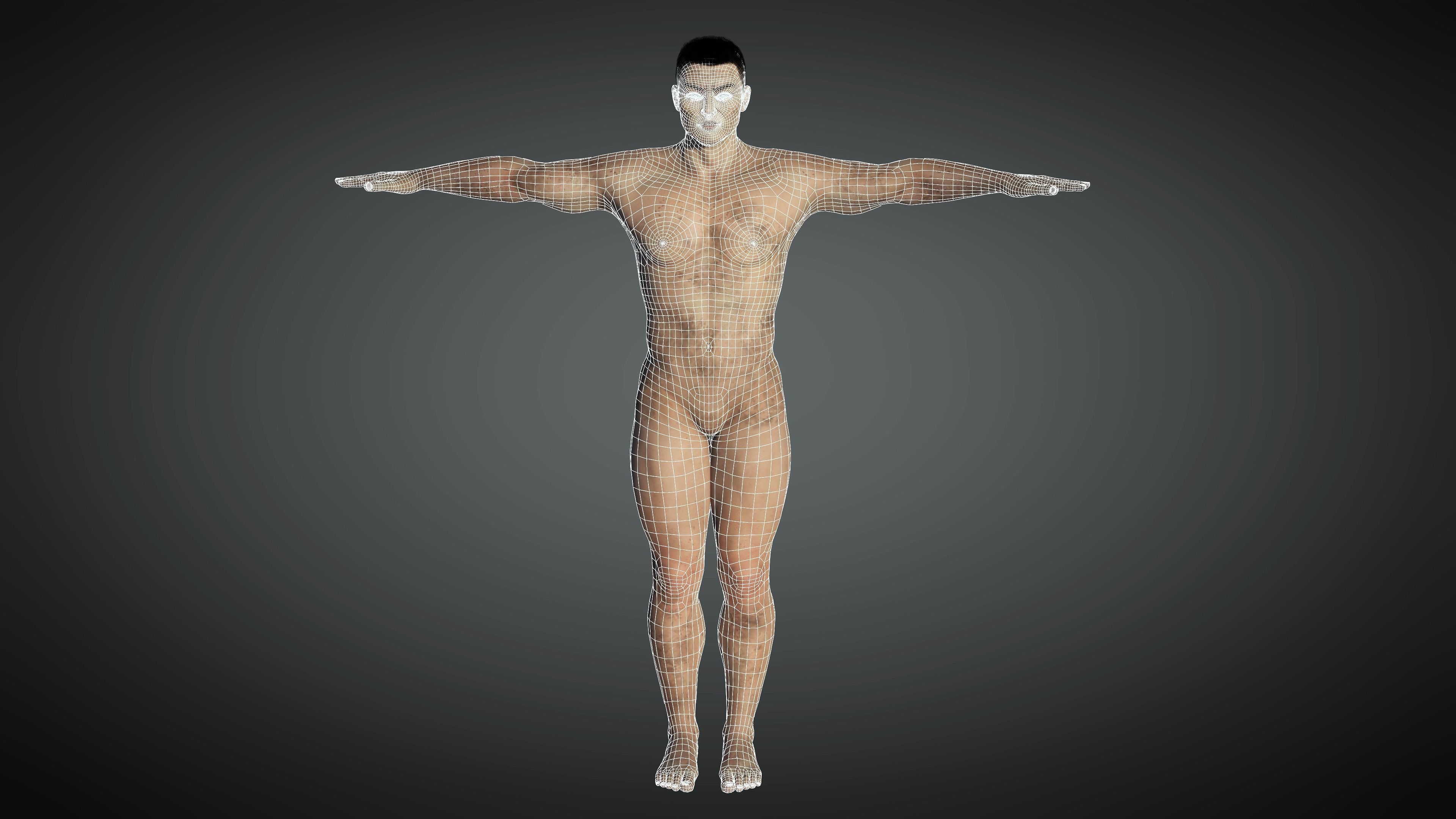 AAA Military Male Character 01 Low-poly 3D model_24