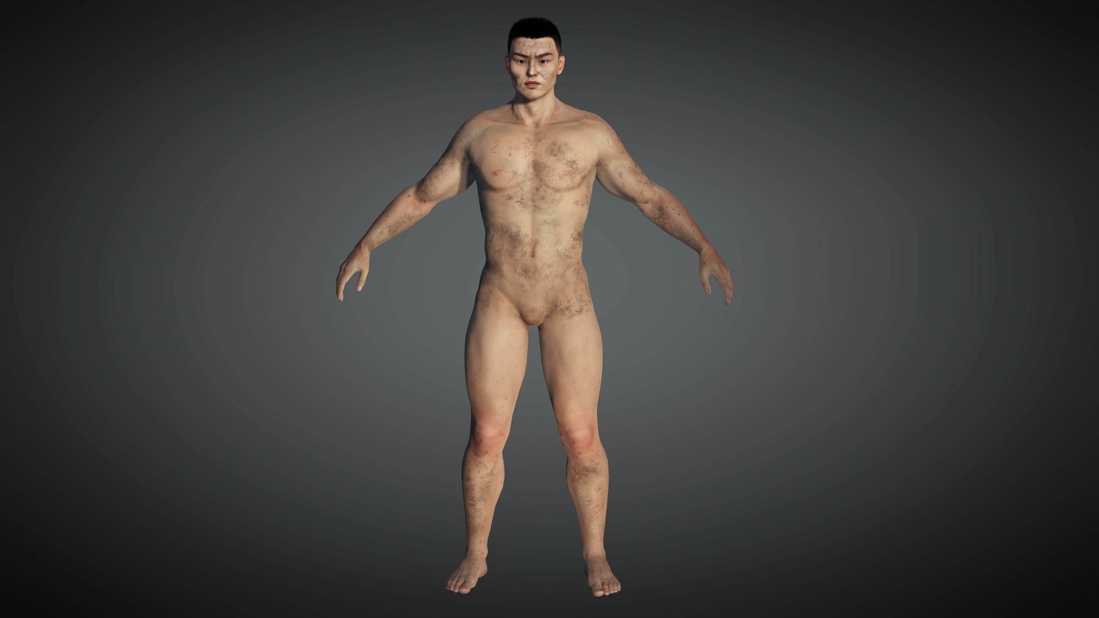 AAA Military Male Character 01 Low-poly 3D model_11