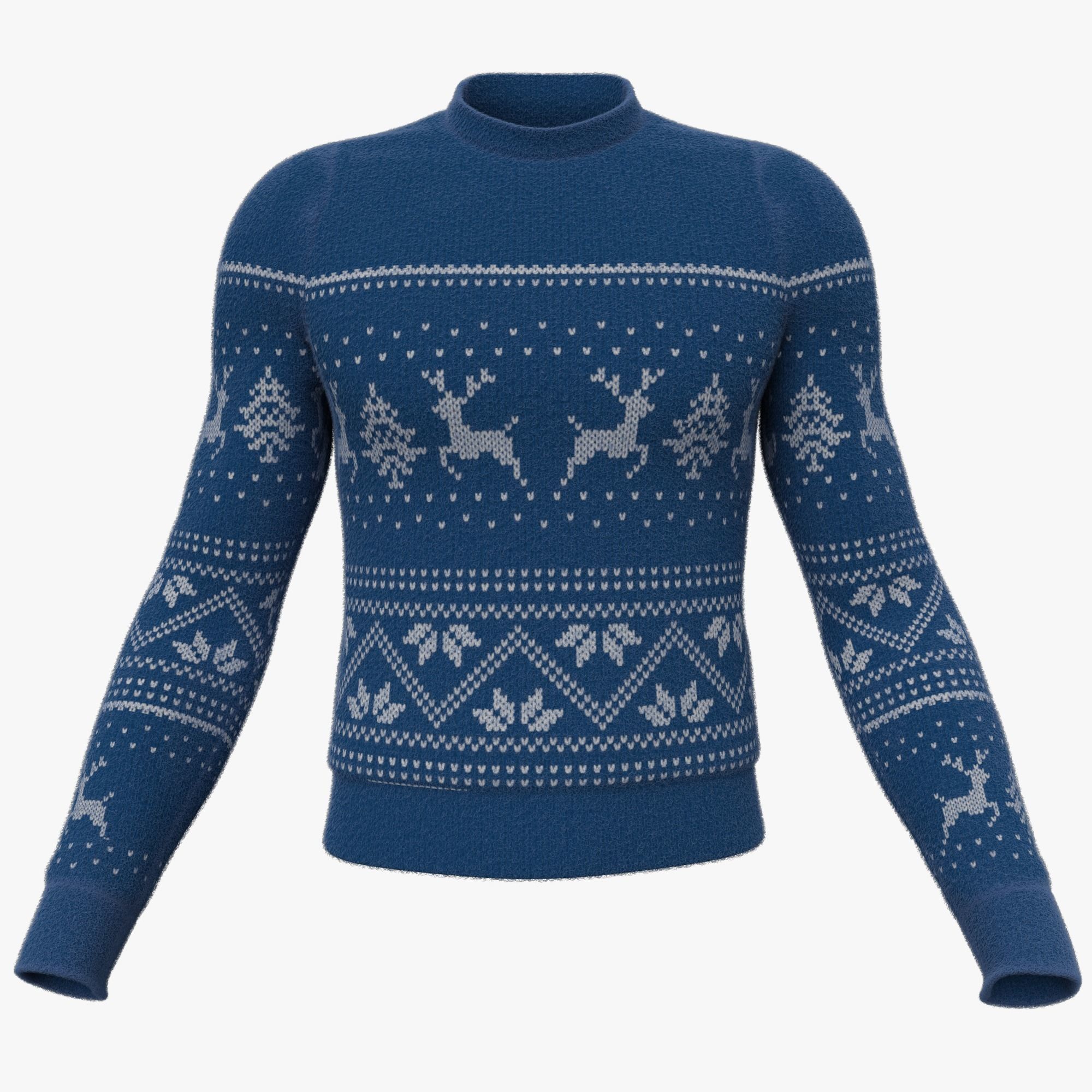 Christmas sweater 3D model_1