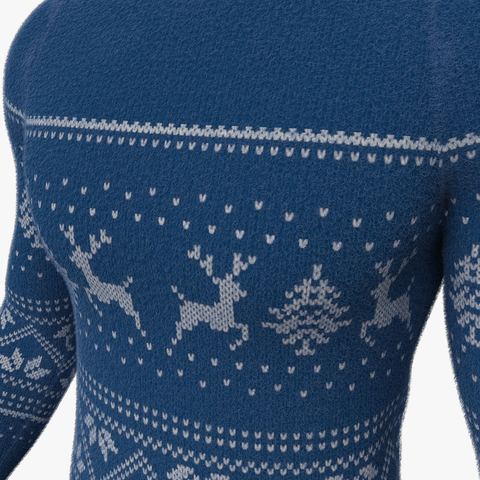 Christmas sweater 3D model_3