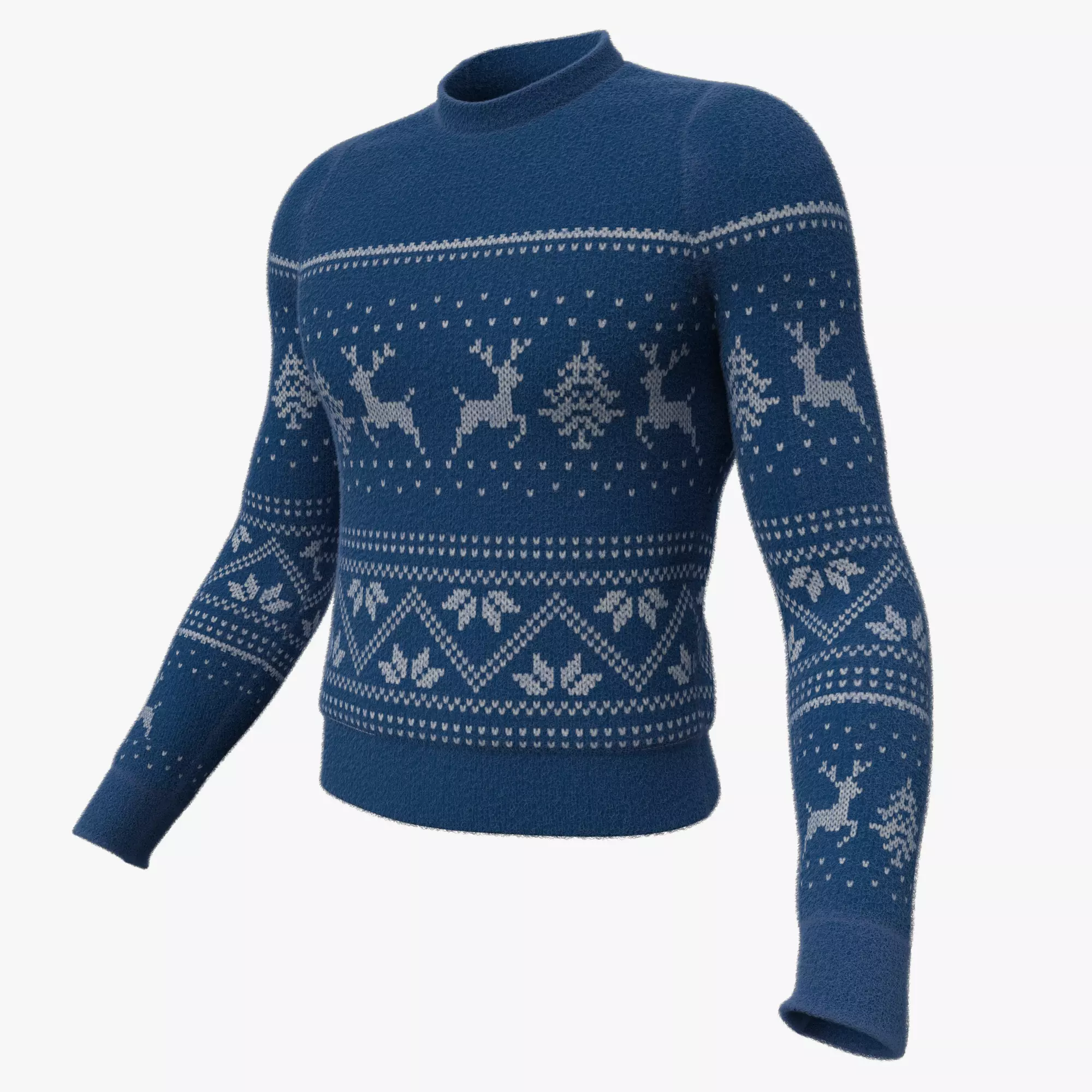Christmas sweater 3D model_0