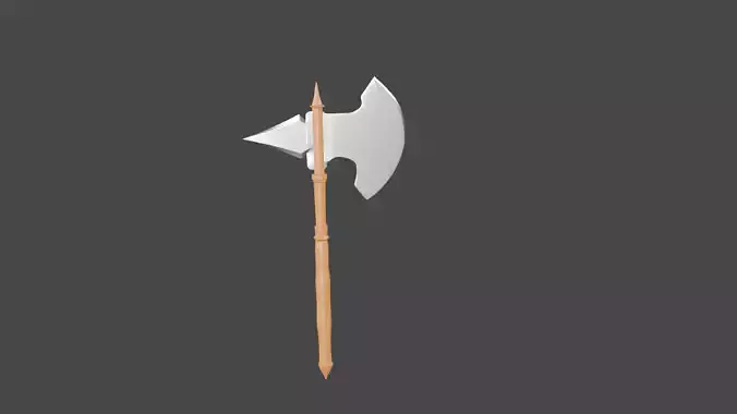 lowpoly axe viking