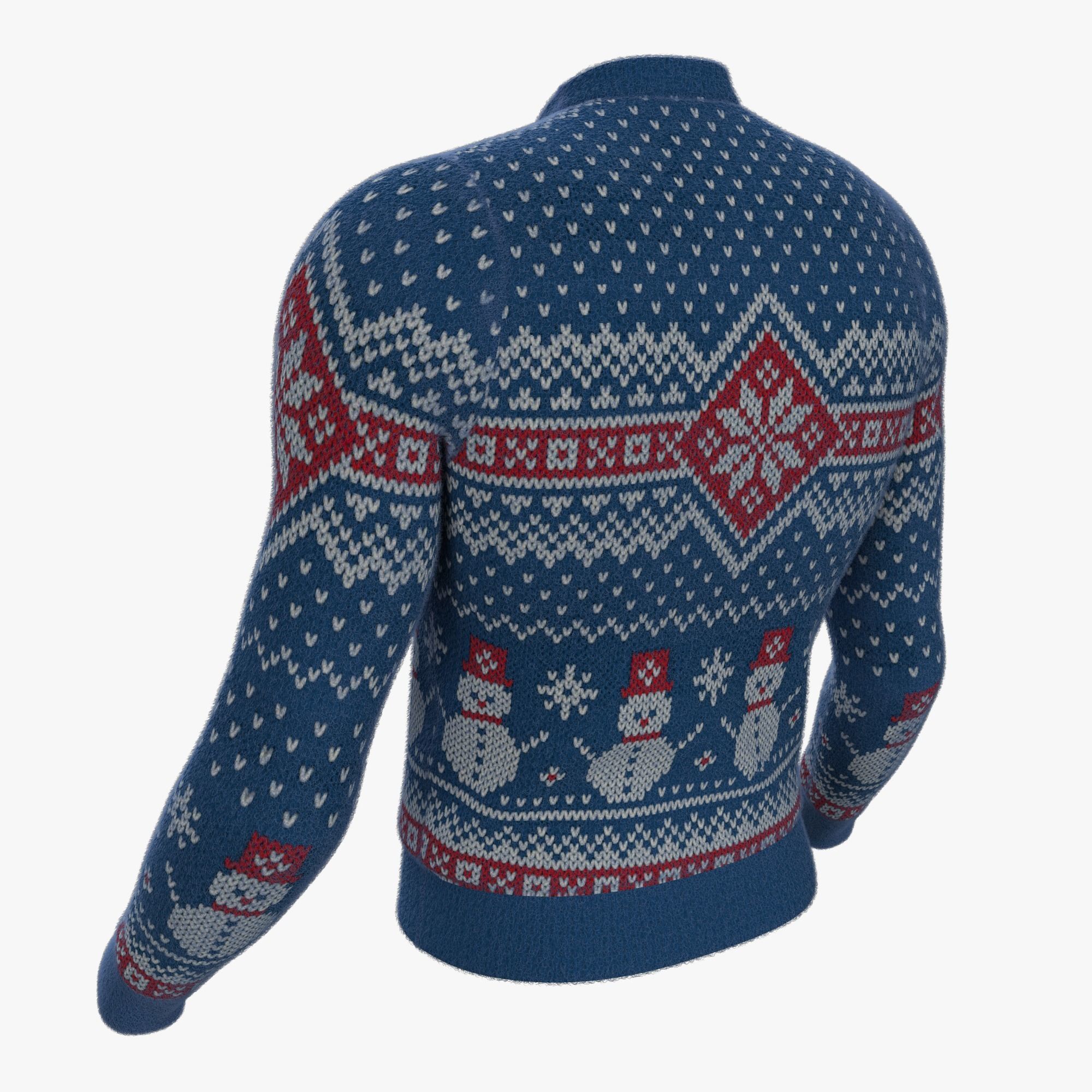 Christmas sweater 3D model_4