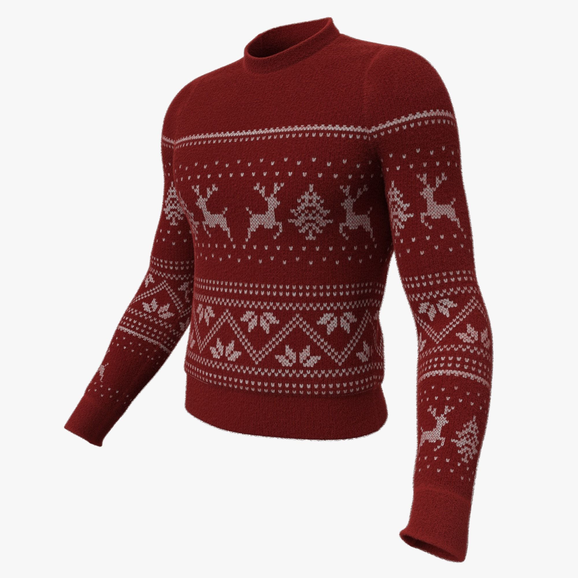 Christmas sweater 3D model_7