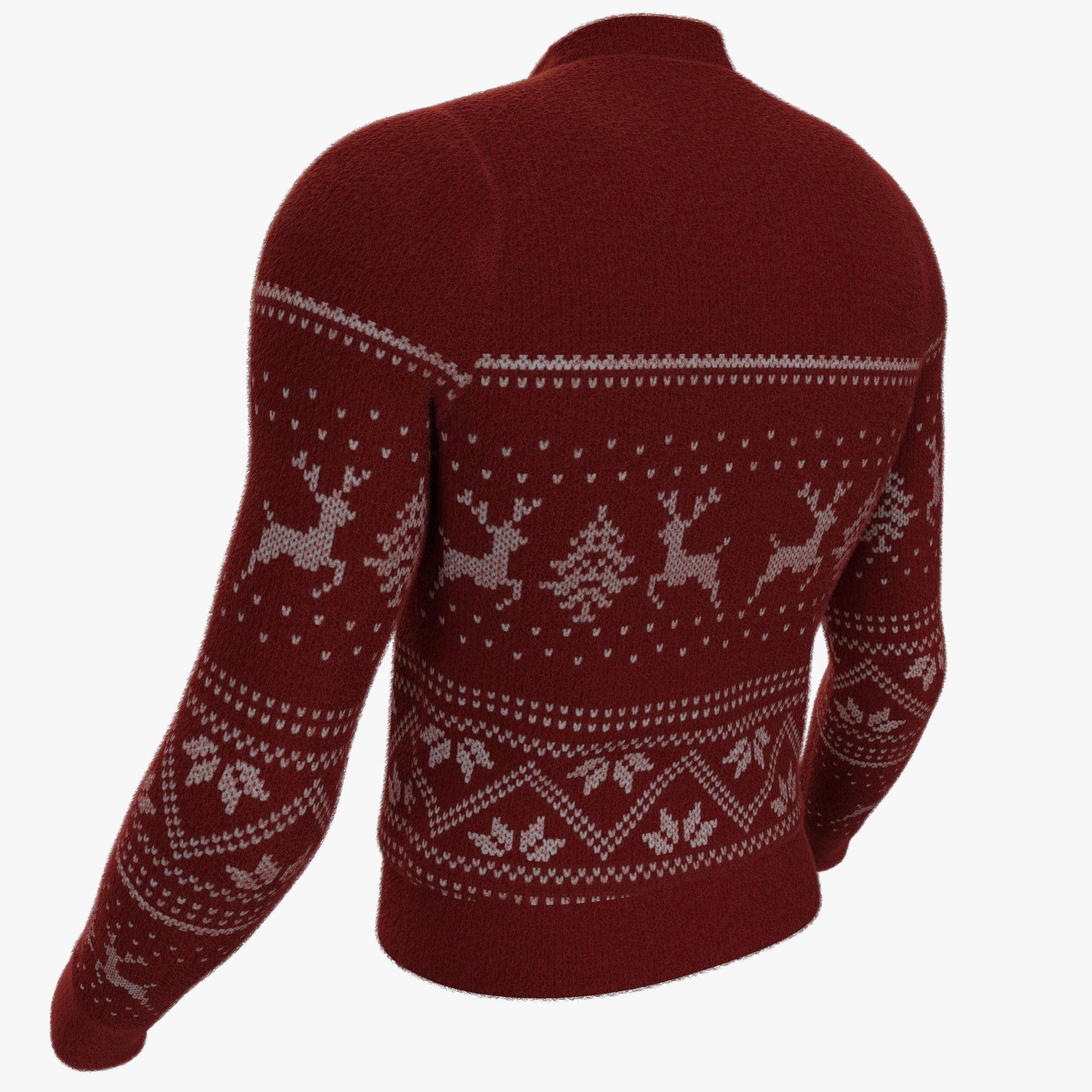 Christmas sweater 3D model_9