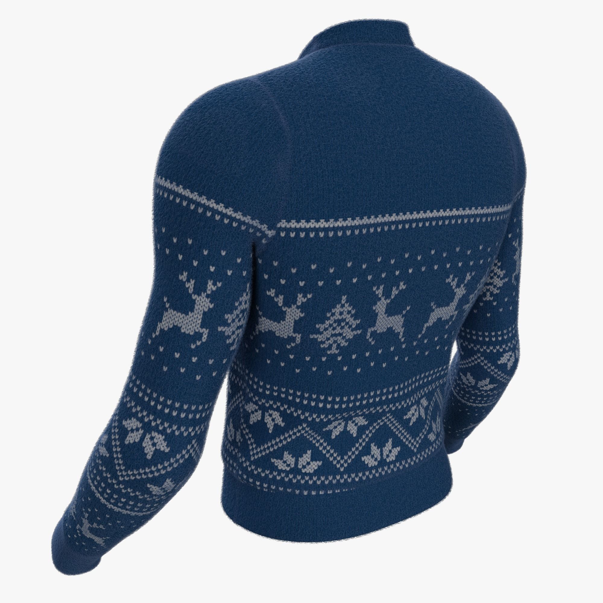 Christmas sweater 3D model_6