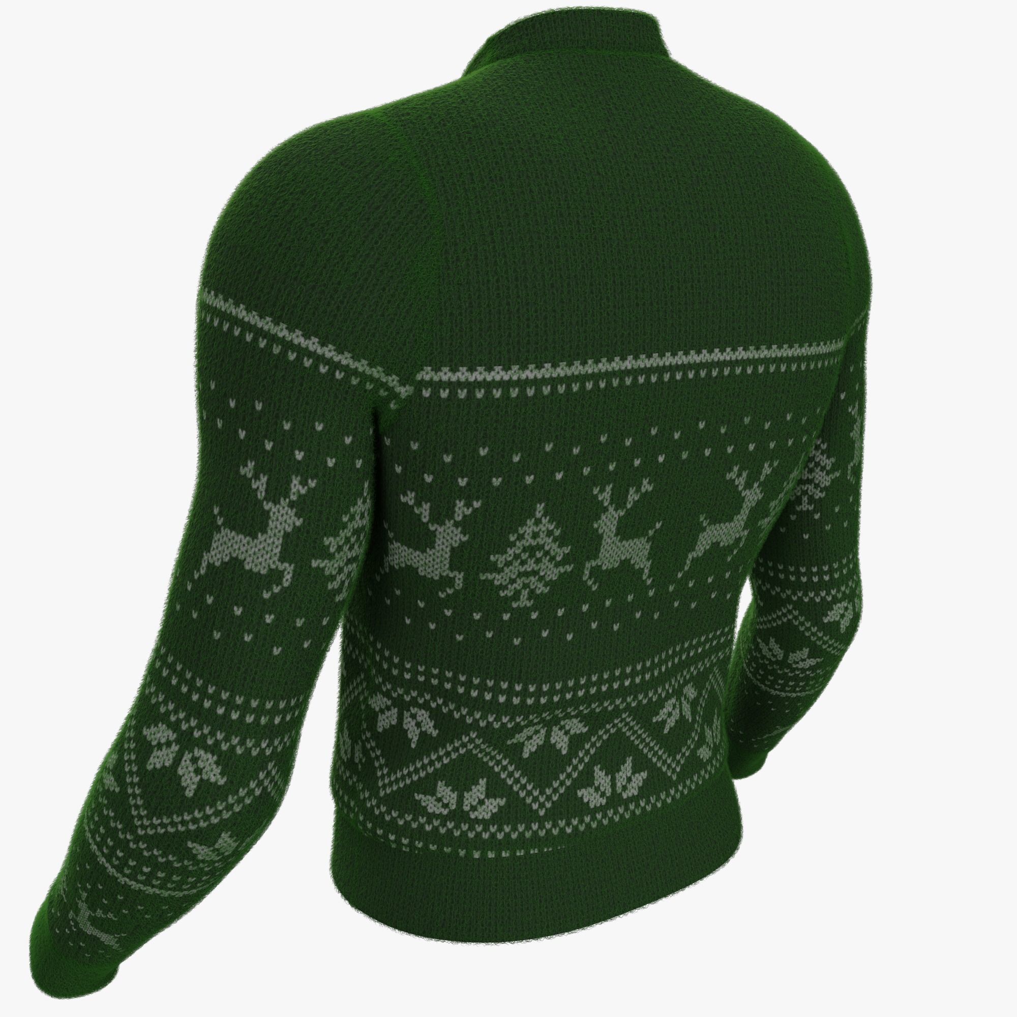 Christmas sweater 3D model_12