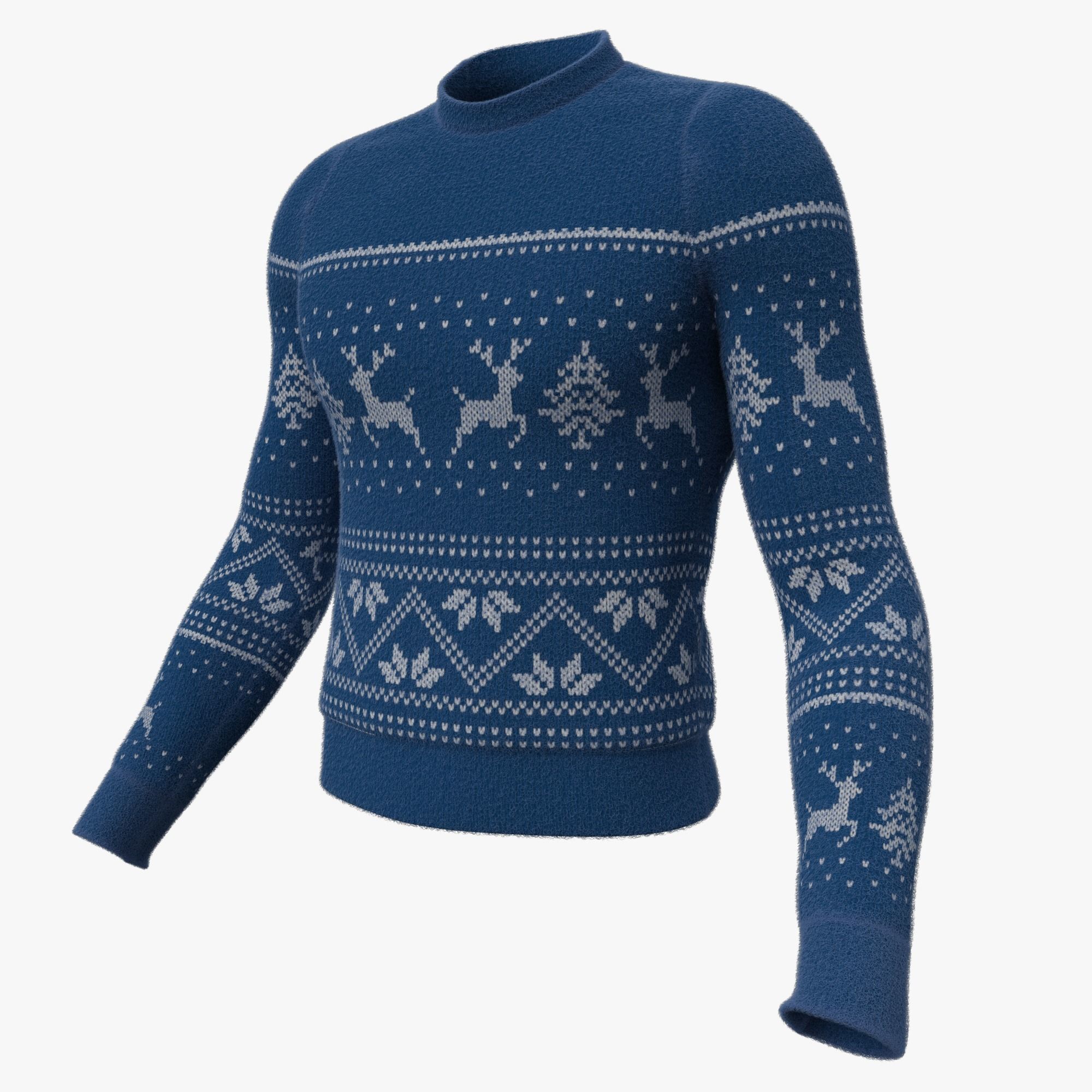 Christmas sweater 3D model_4
