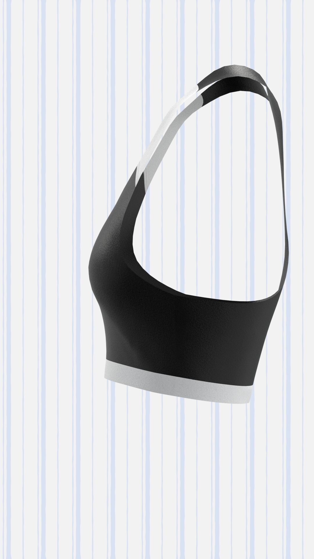 Racerback top and quilted trouser Low-poly 3D model_22