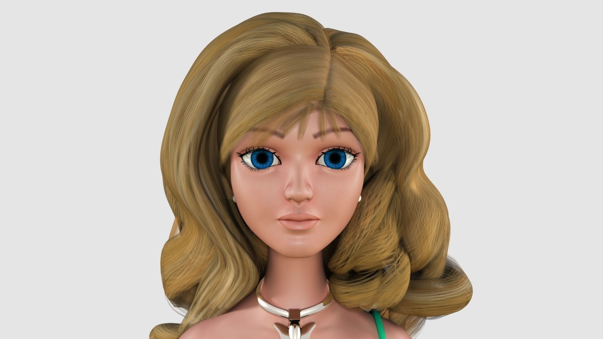 Barbie bag and box 3D model_29