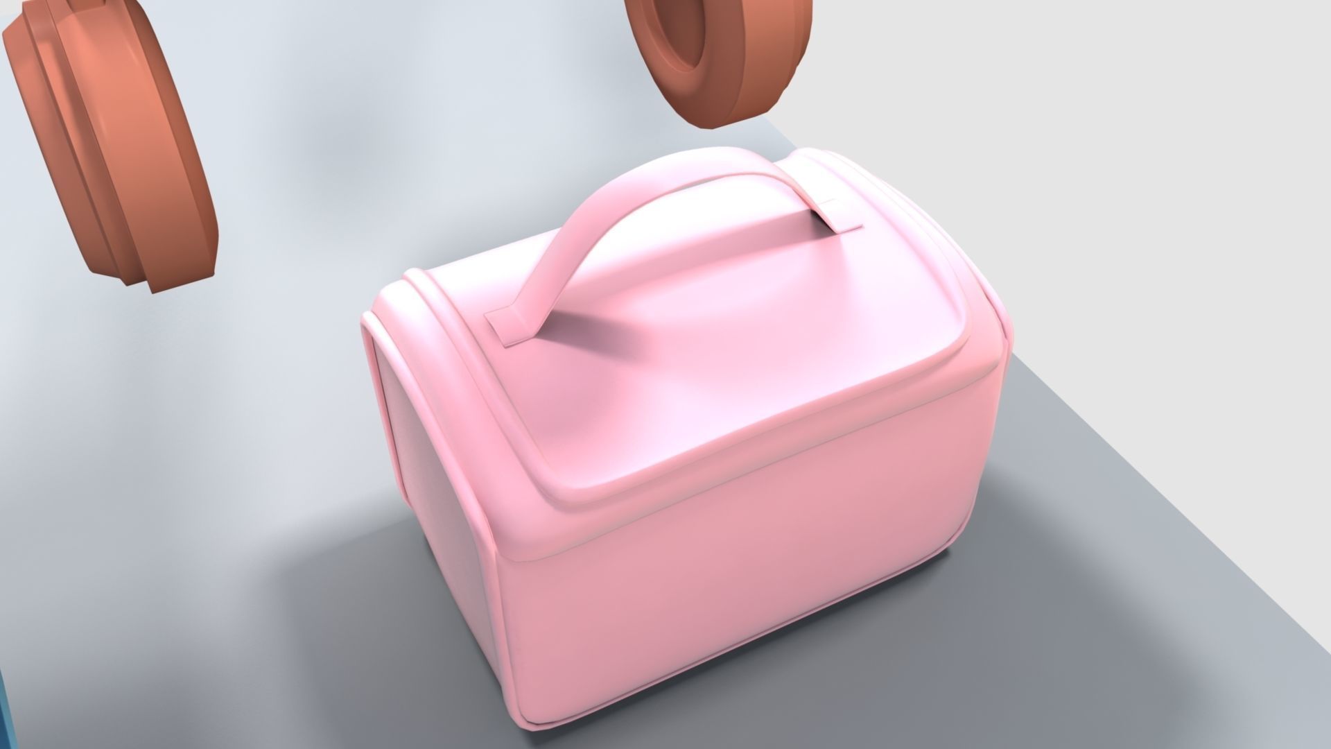 Barbie bag and box 3D model_14