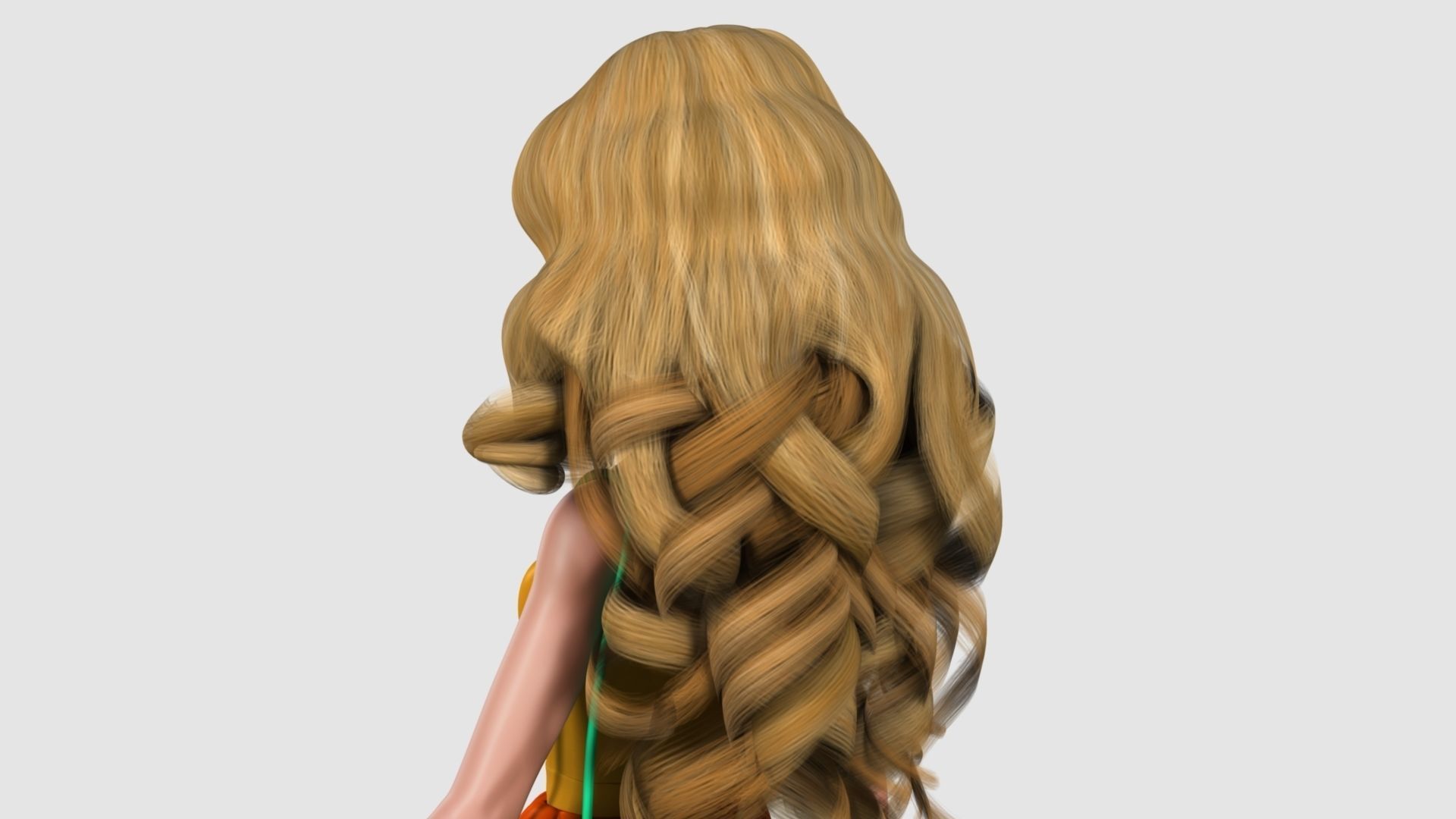 Barbie bag and box 3D model_11