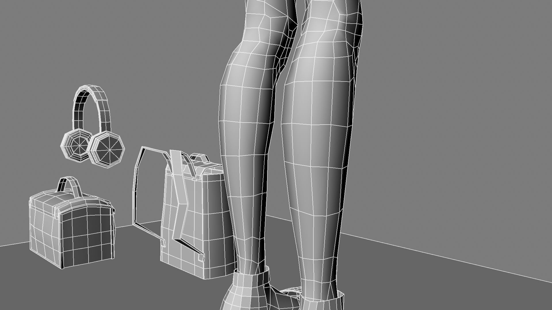 Barbie bag and box 3D model_48