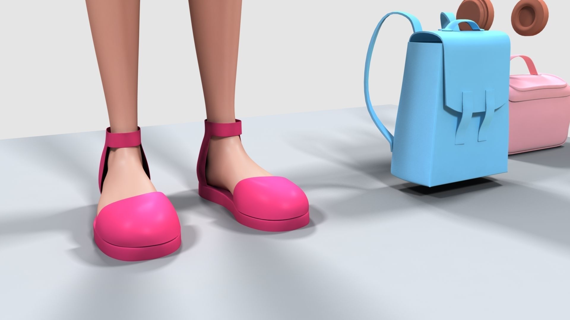 Barbie bag and box 3D model_26