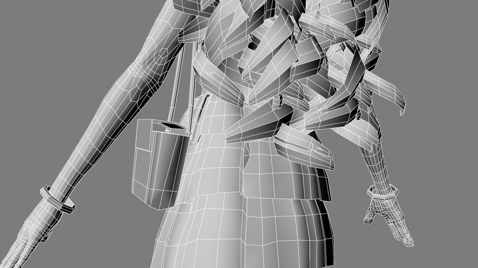 Barbie bag and box 3D model_46