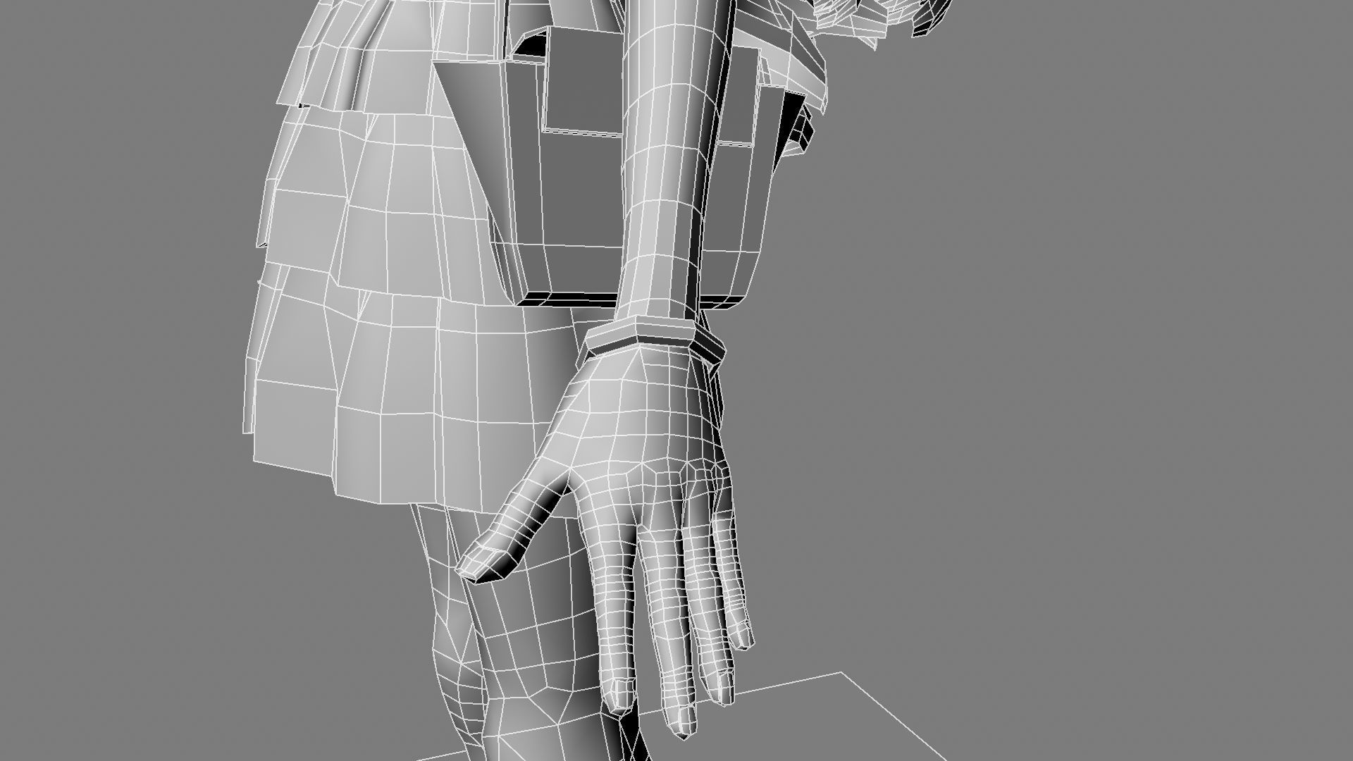 Barbie bag and box 3D model_43