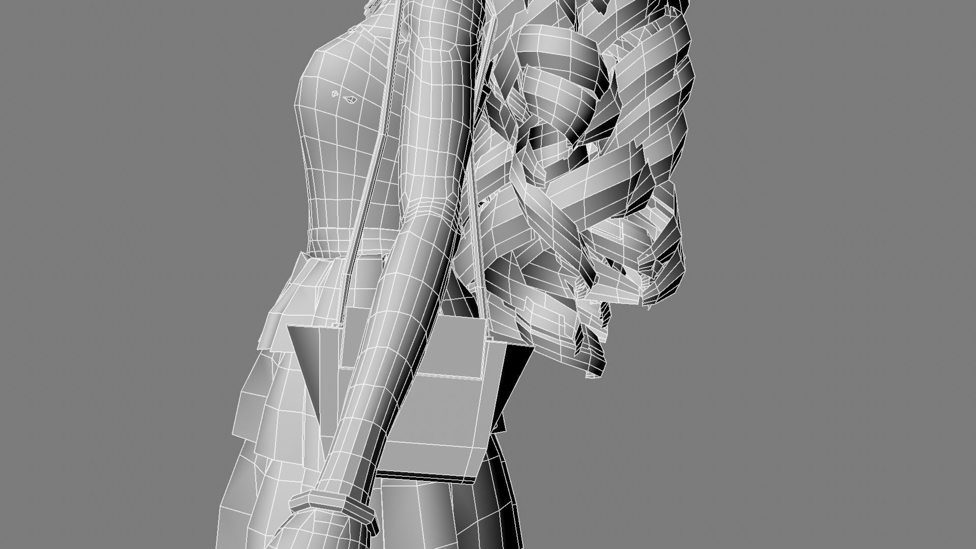 Barbie bag and box 3D model_38