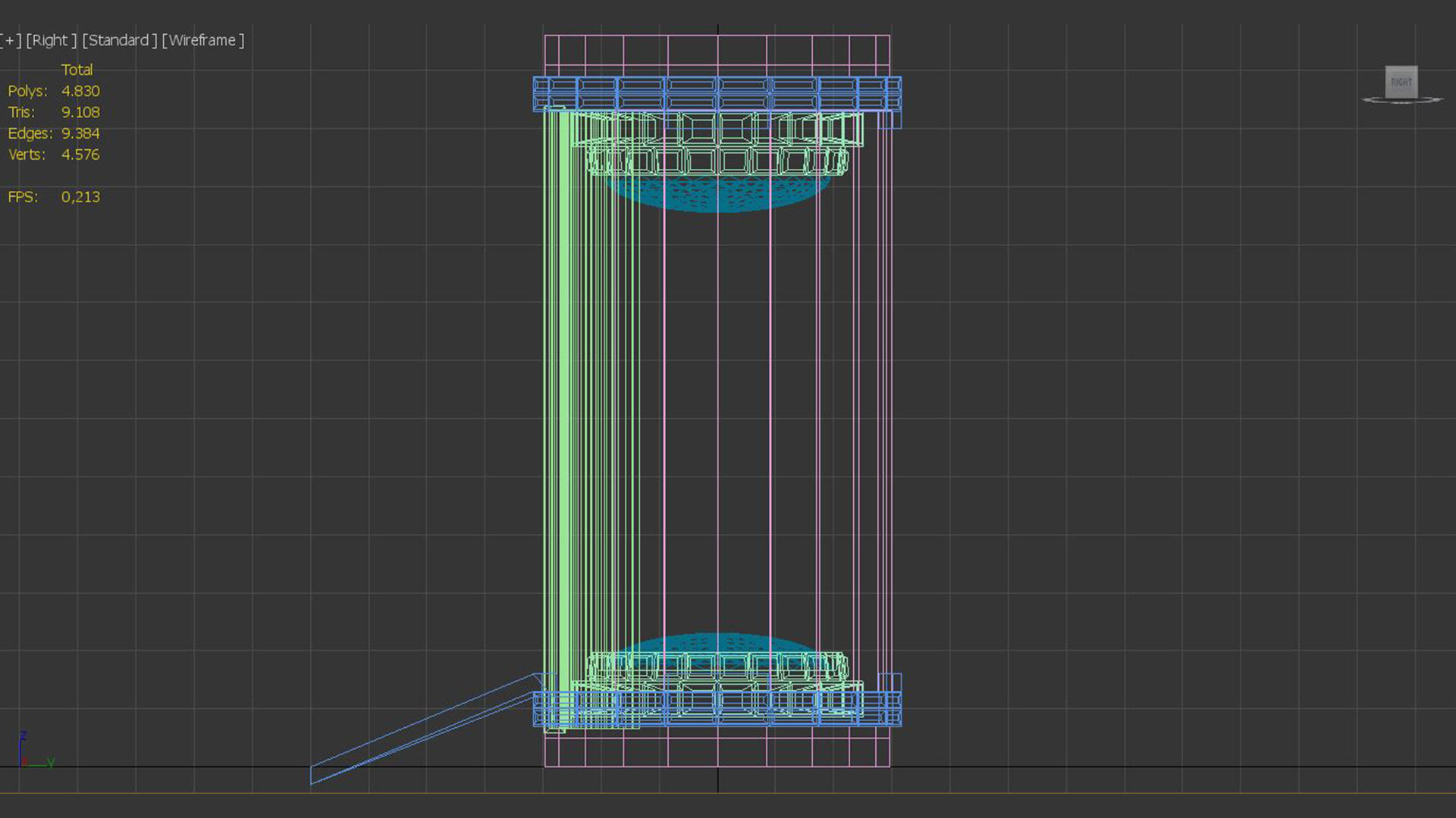 Sci-Fi Capsule Low-poly 3D model_7