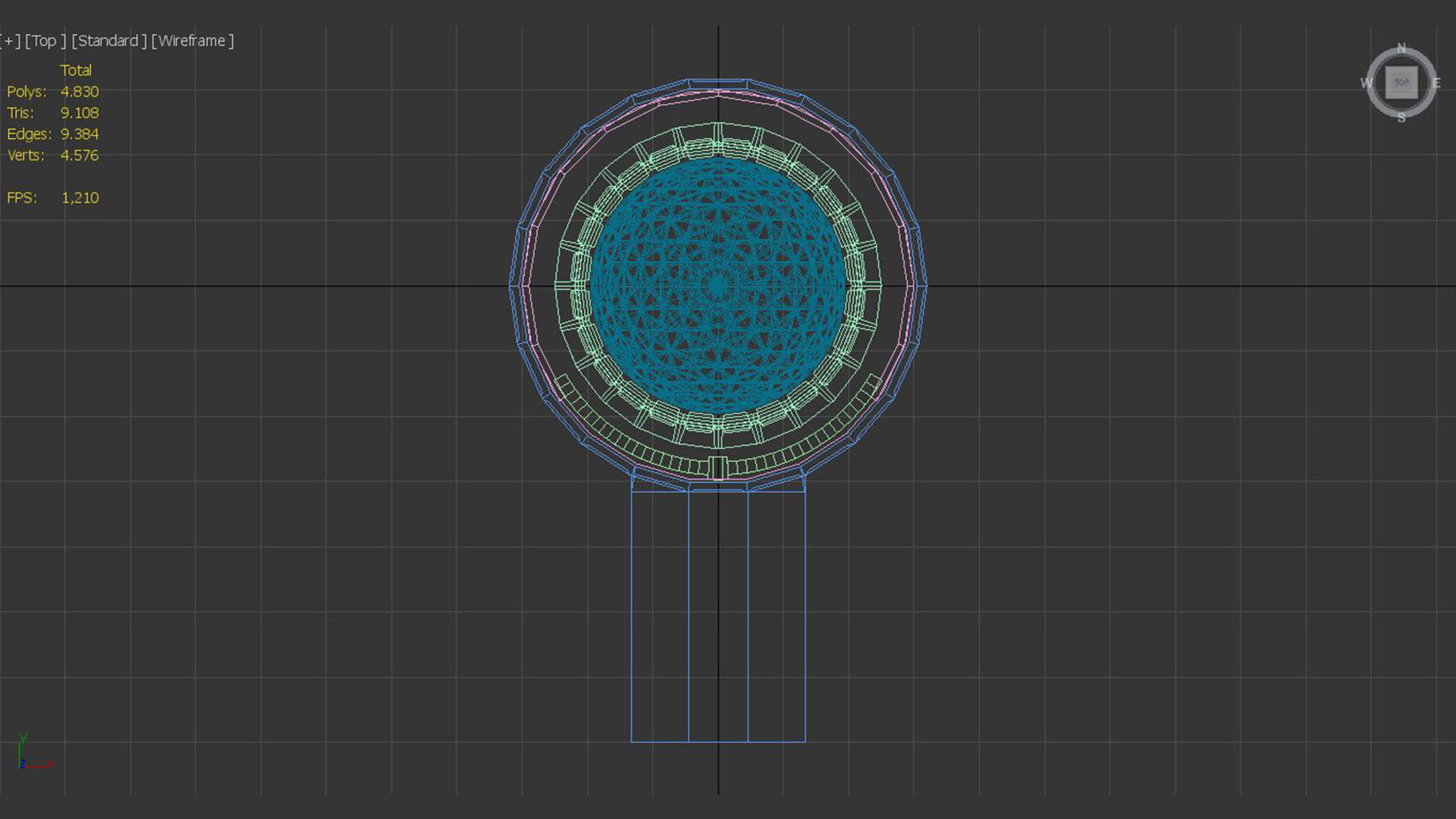 Sci-Fi Capsule Low-poly 3D model_6