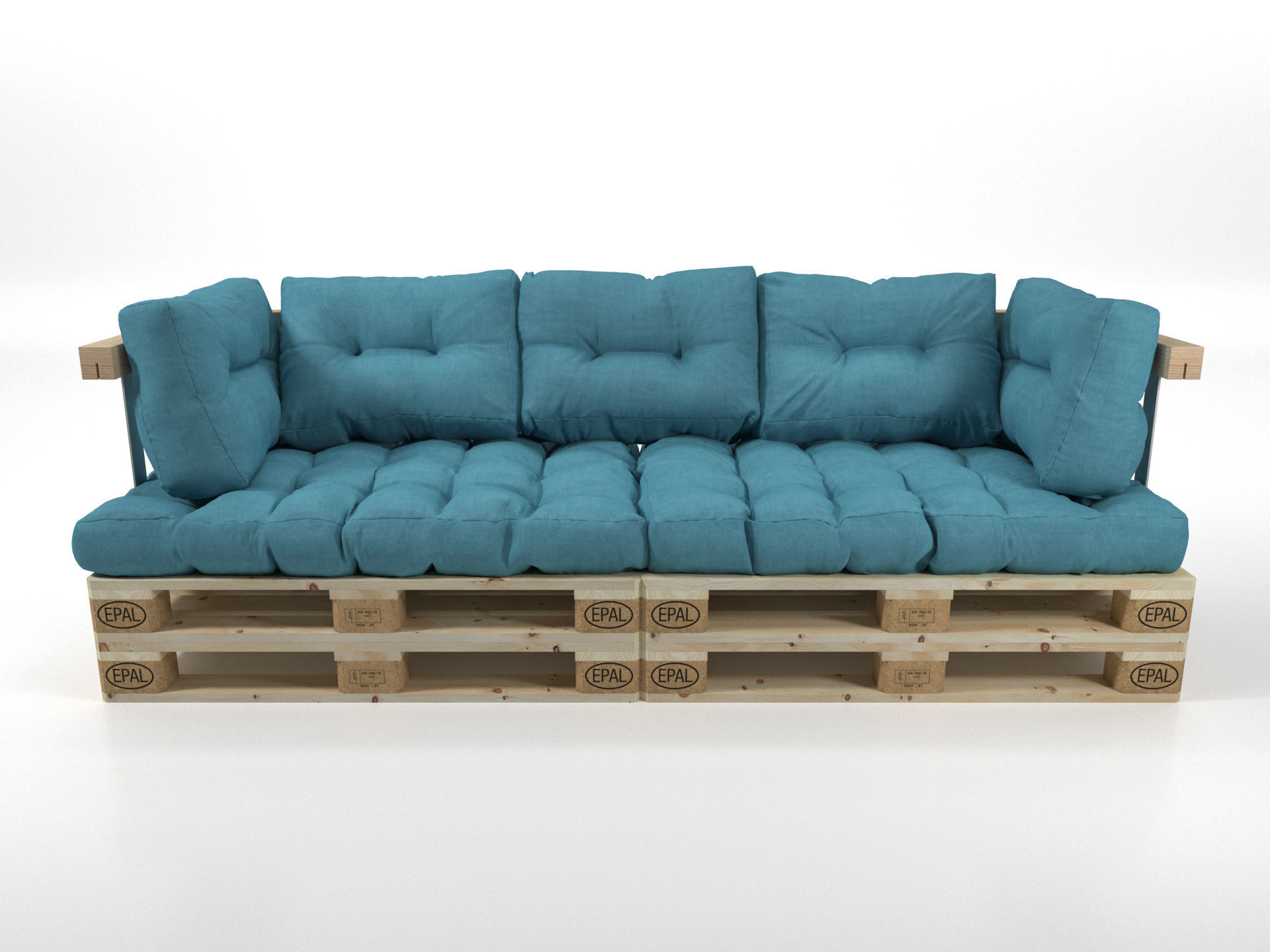 Pallet Sofa 3D model_10