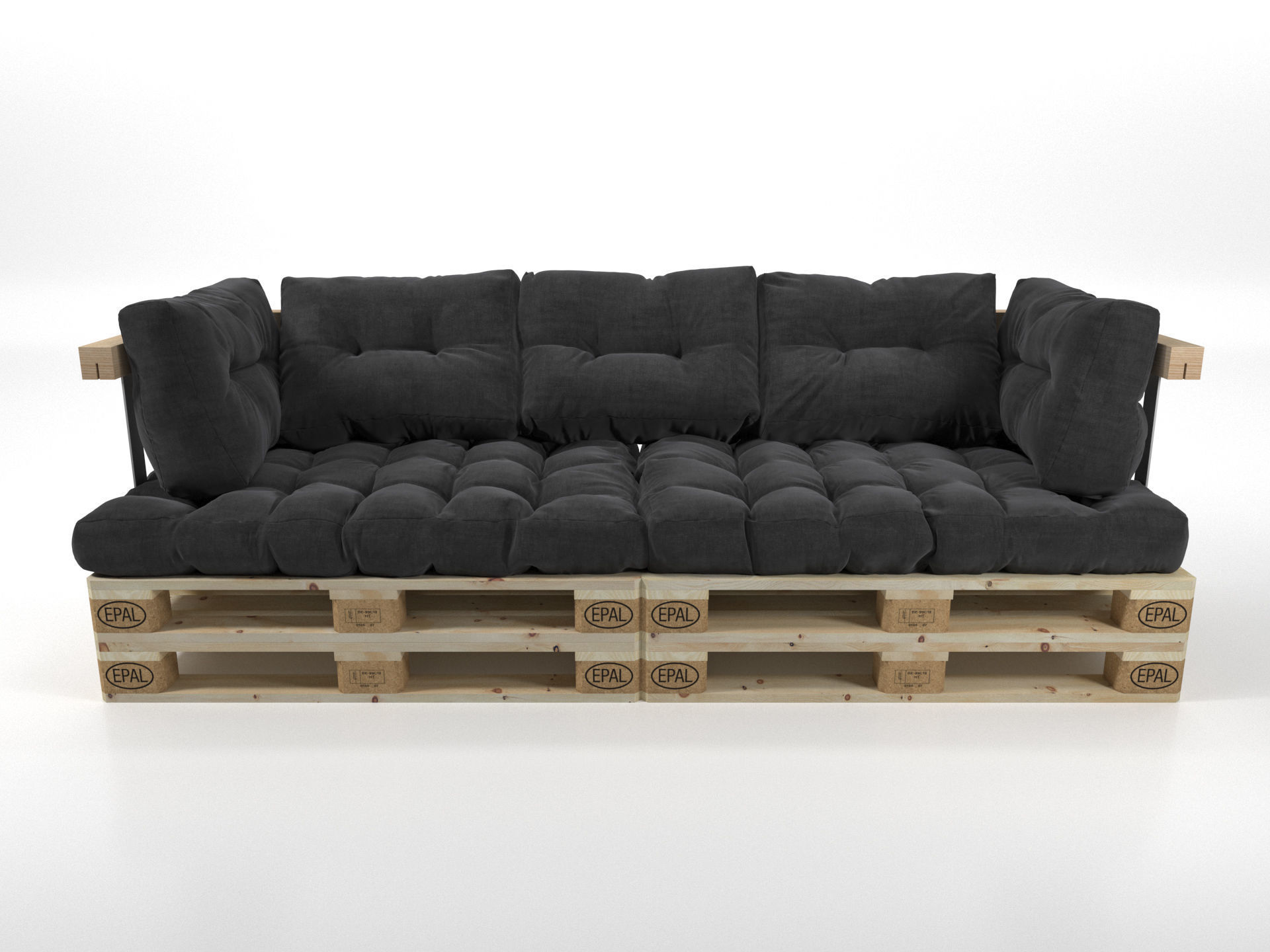Pallet Sofa 3D model_8
