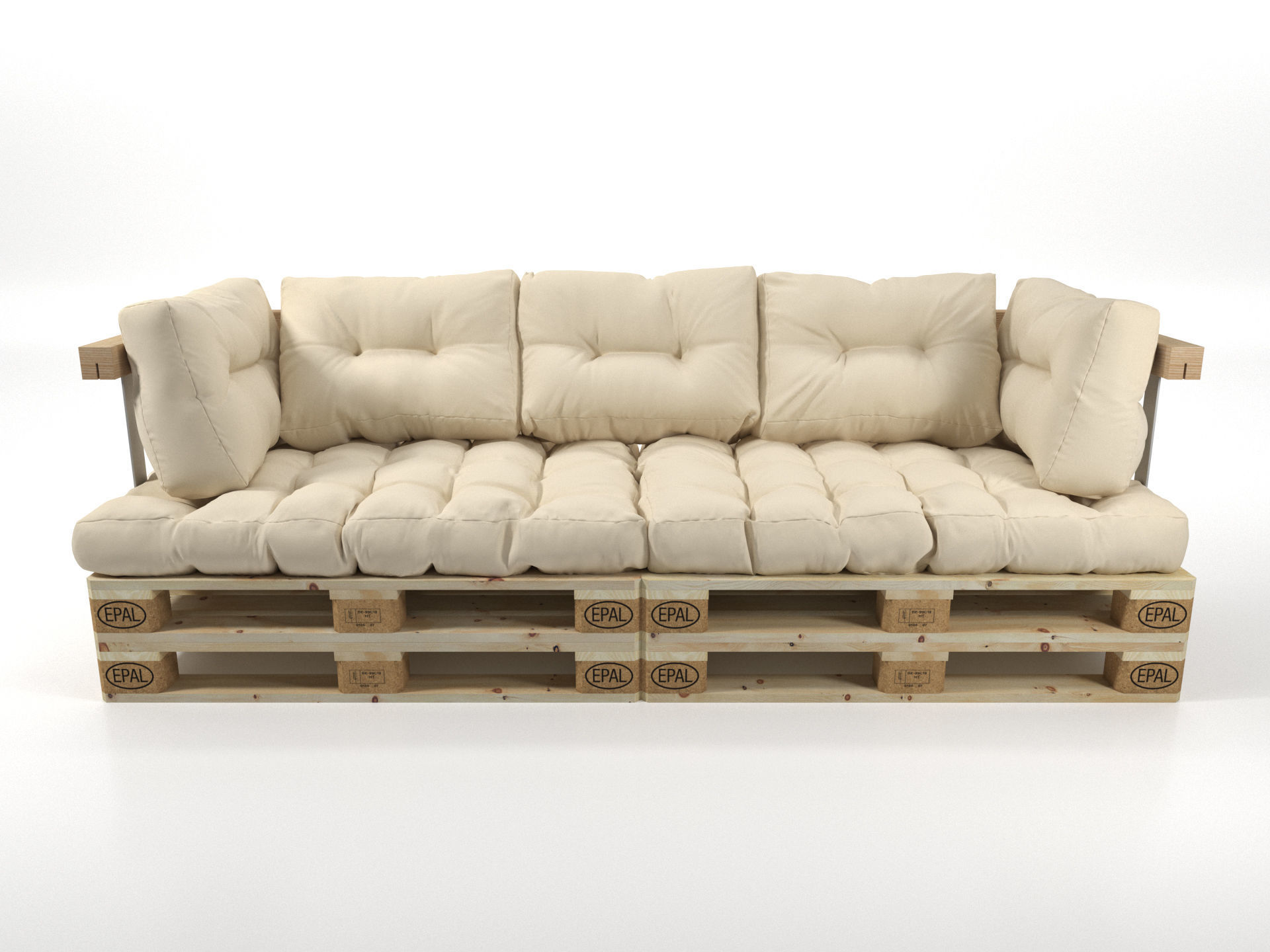 Pallet Sofa 3D model_9