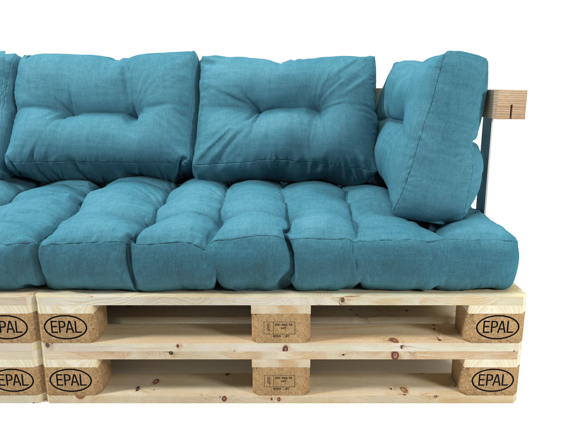 Pallet Sofa 3D model_4