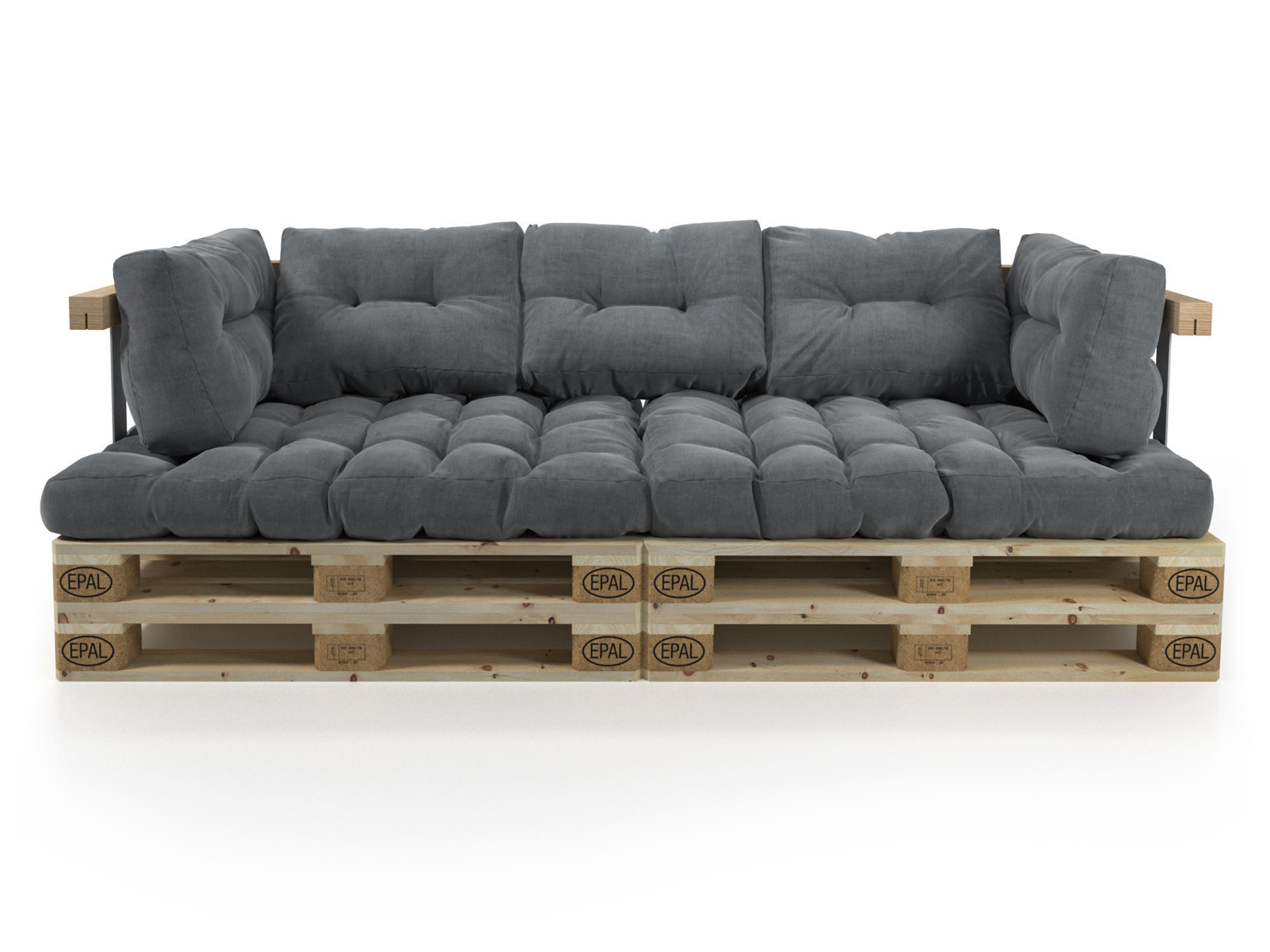 Pallet Sofa 3D model_6