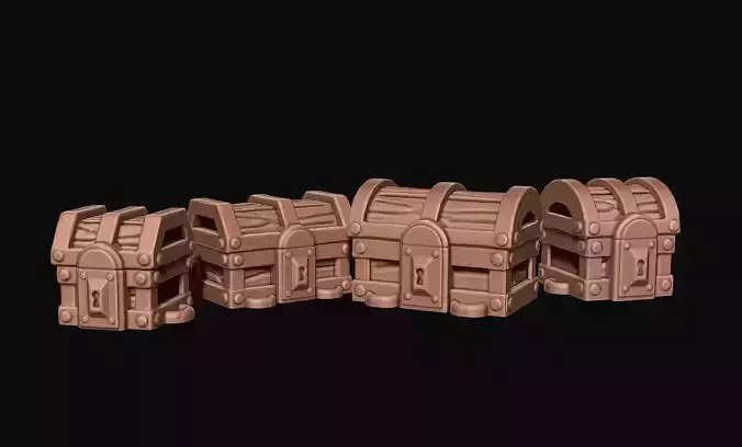The Trunks - Miniaturism - Boardgames - Wargames - Free 3D print model
