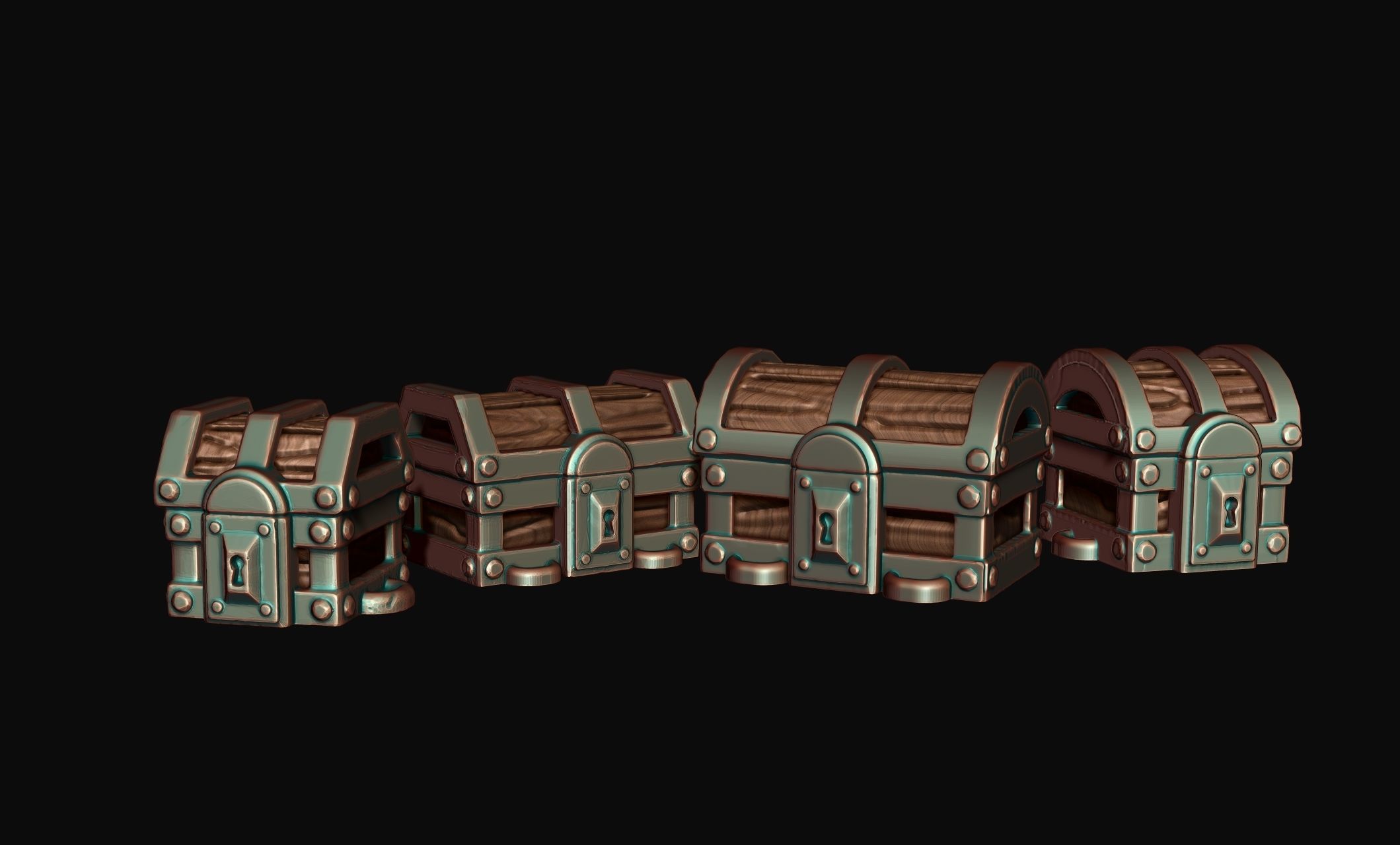 The Trunks - Miniaturism - Boardgames - Wargames - Free 3D print model_2