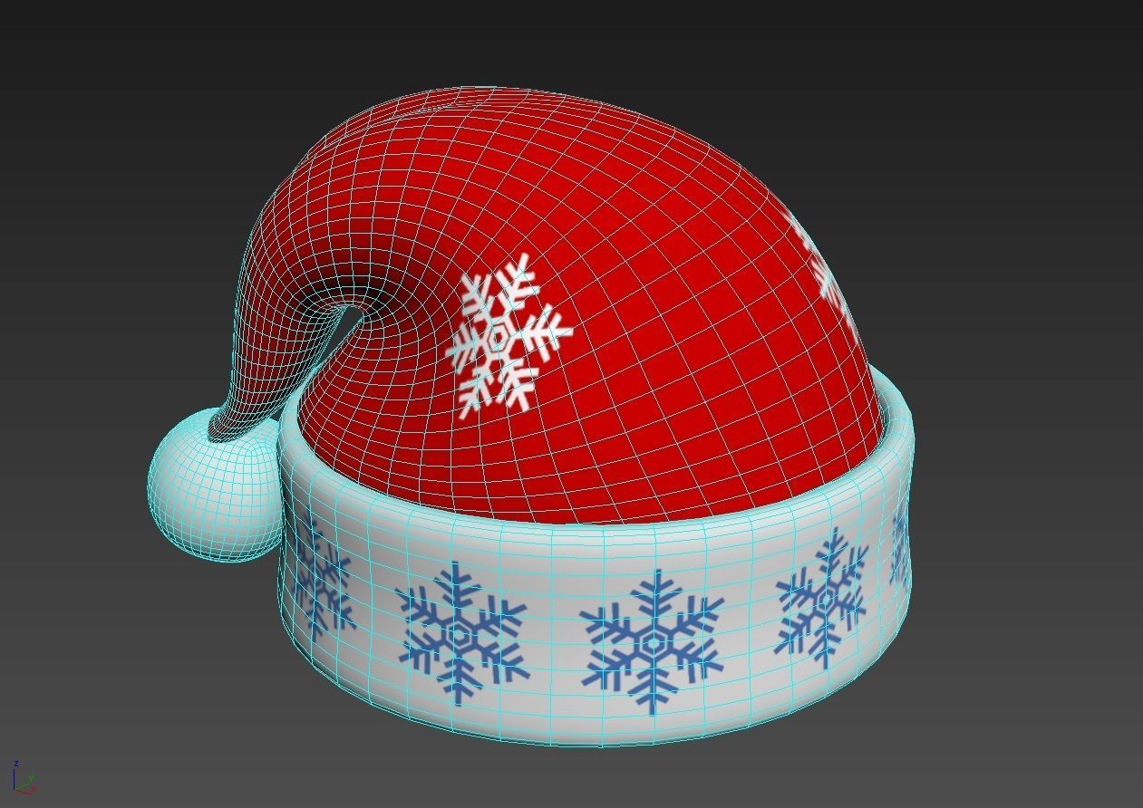 New Year Hat 3D model_5