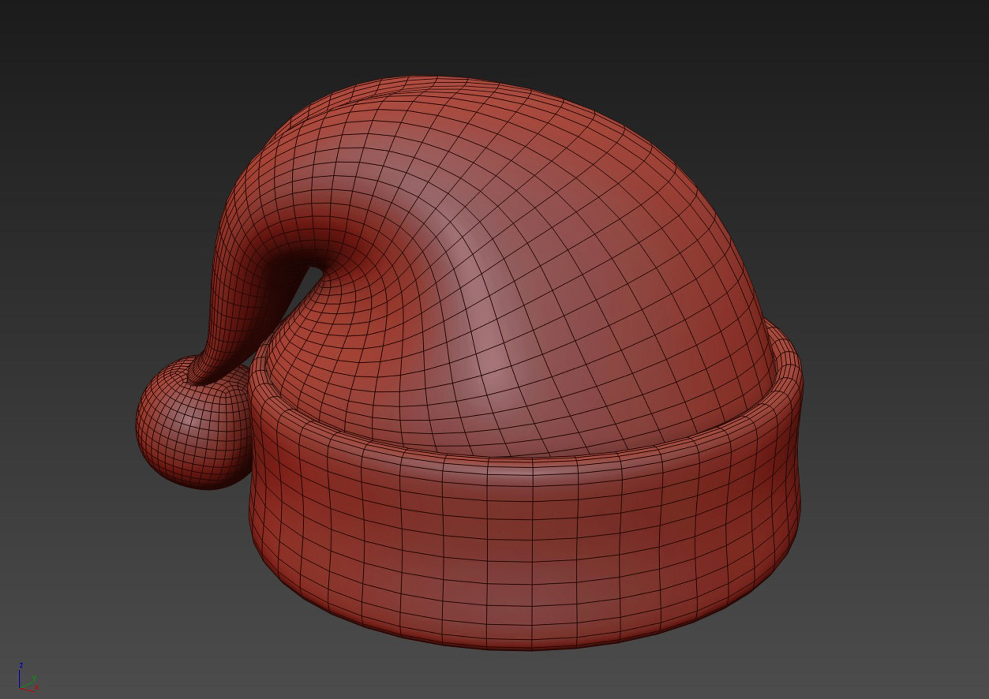 New Year Hat 3D model_7