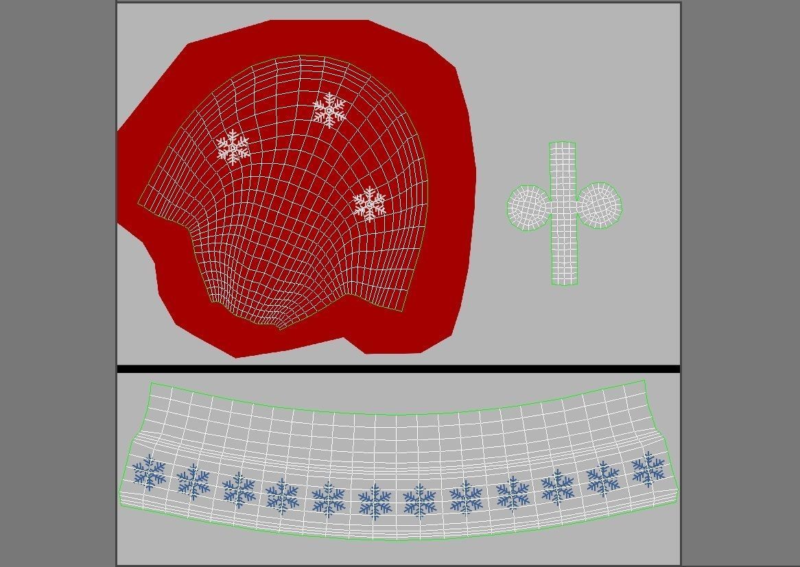 New Year Hat 3D model_8