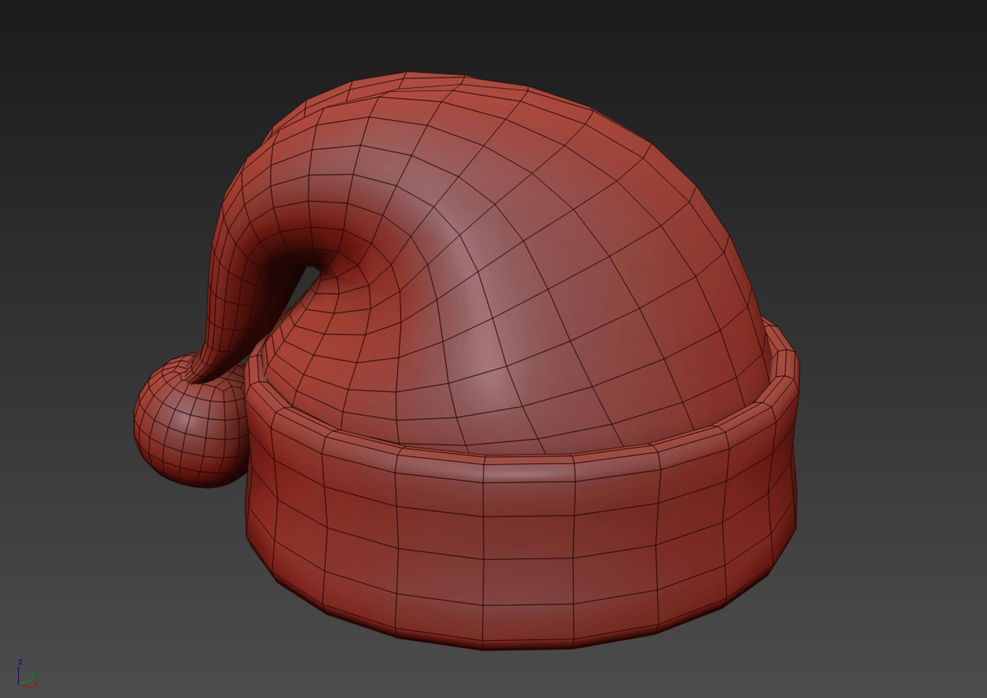 New Year Hat 3D model_6