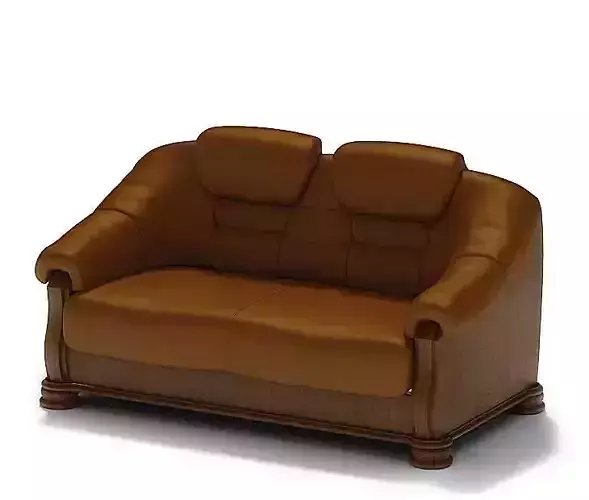 Brown Leather Sofa