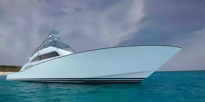 74 Foot Sportfisher Motor Fishing Boat