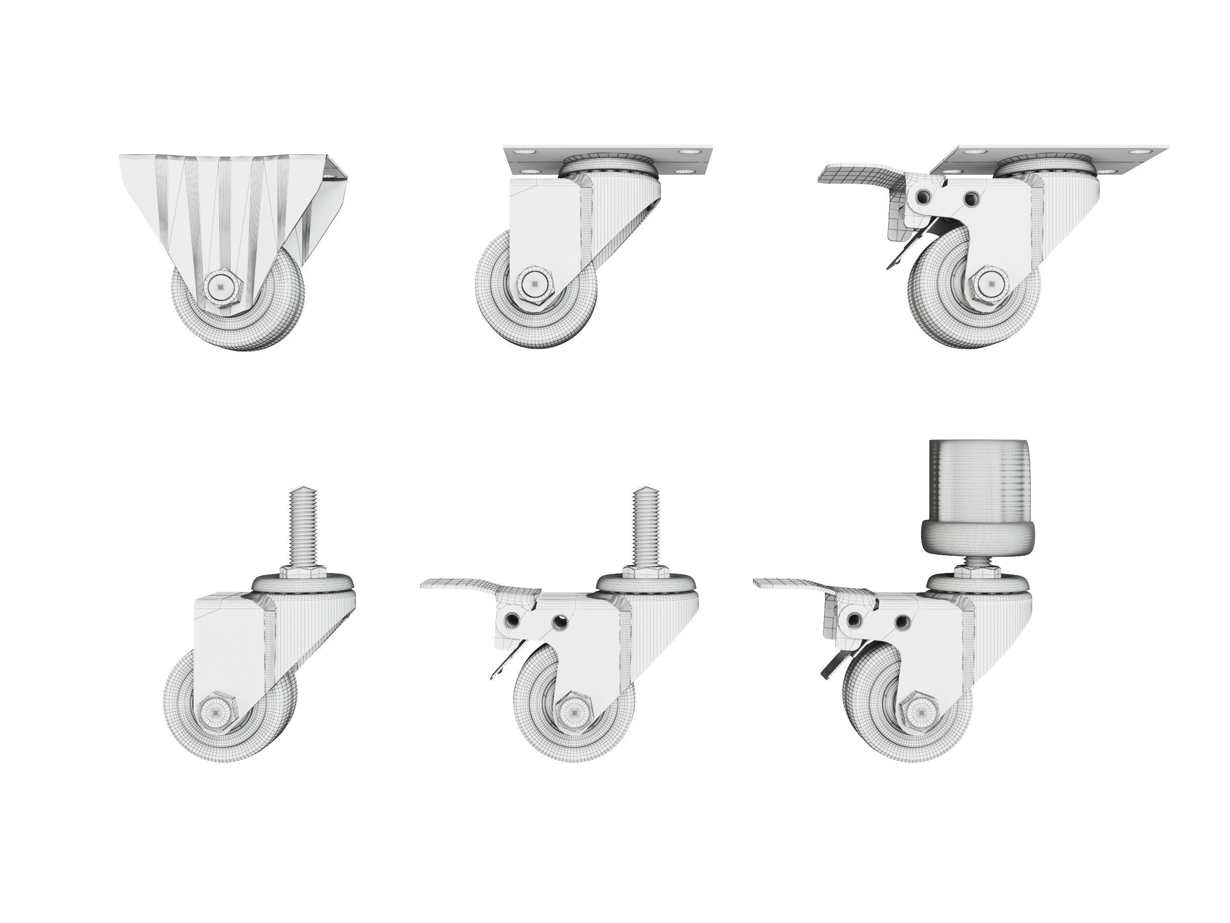 Industrial wheels 3D model_3