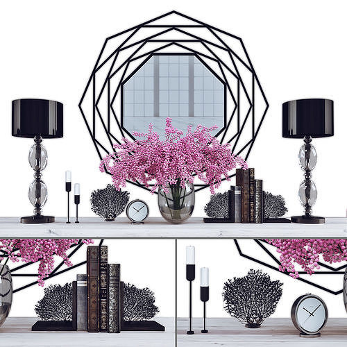 Decor set 075 Low-poly 3D model