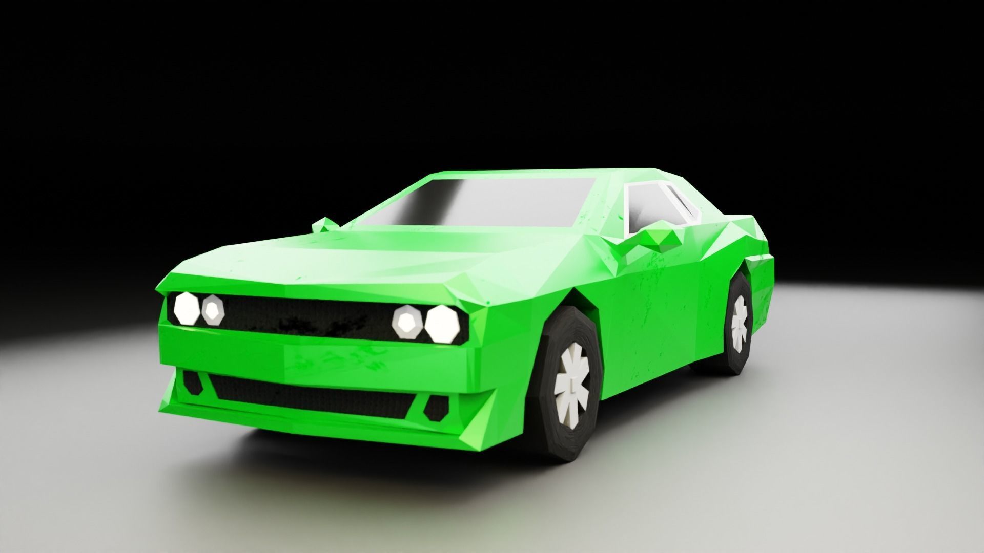 Low poly cars sports car 3D Model Collection_3
