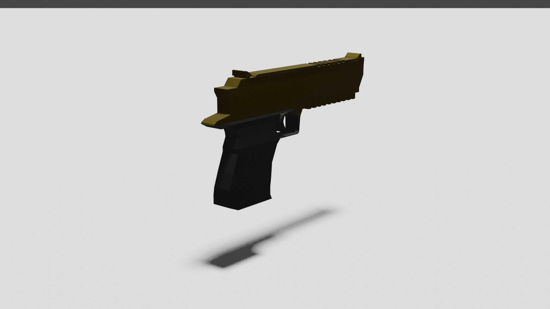 Desert Eagle Low-poly 3D model_3